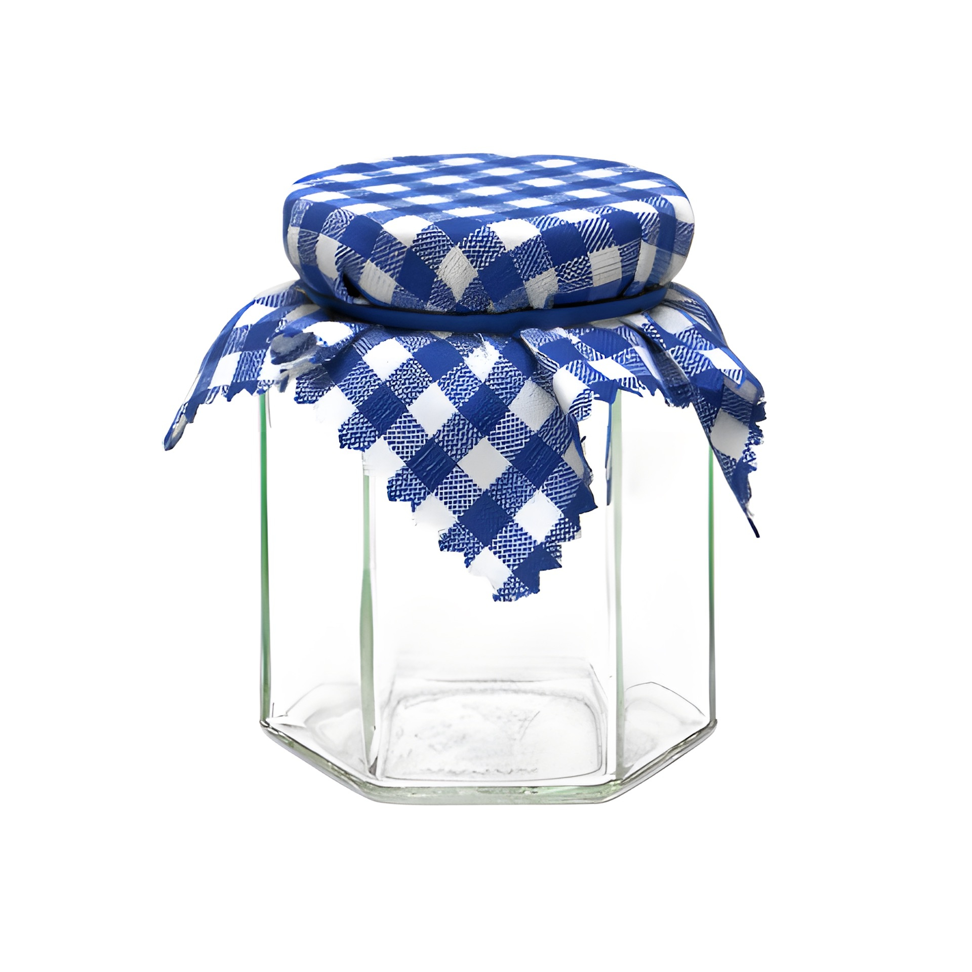 Deckchen 150 mm blau kariert (Karton, 5000 Stück)