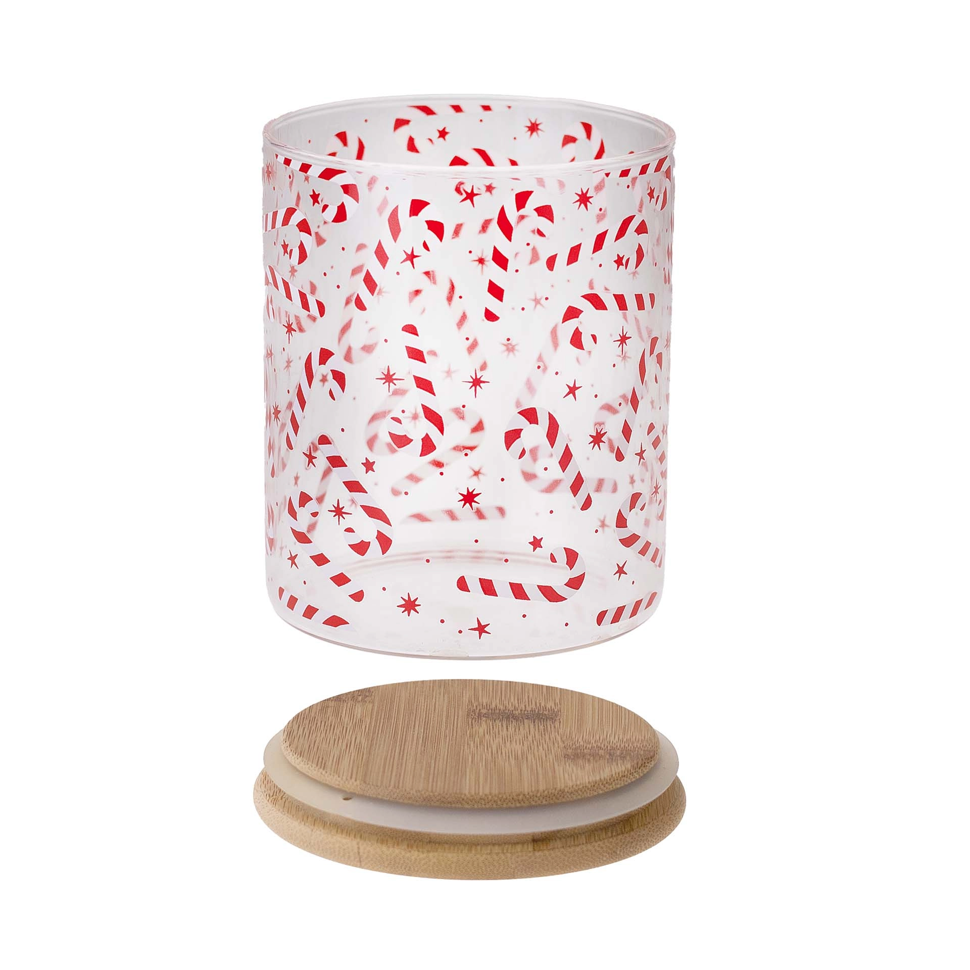 Vorratsglas 'Zuckerstange' 700 ml mit Holzdeckel