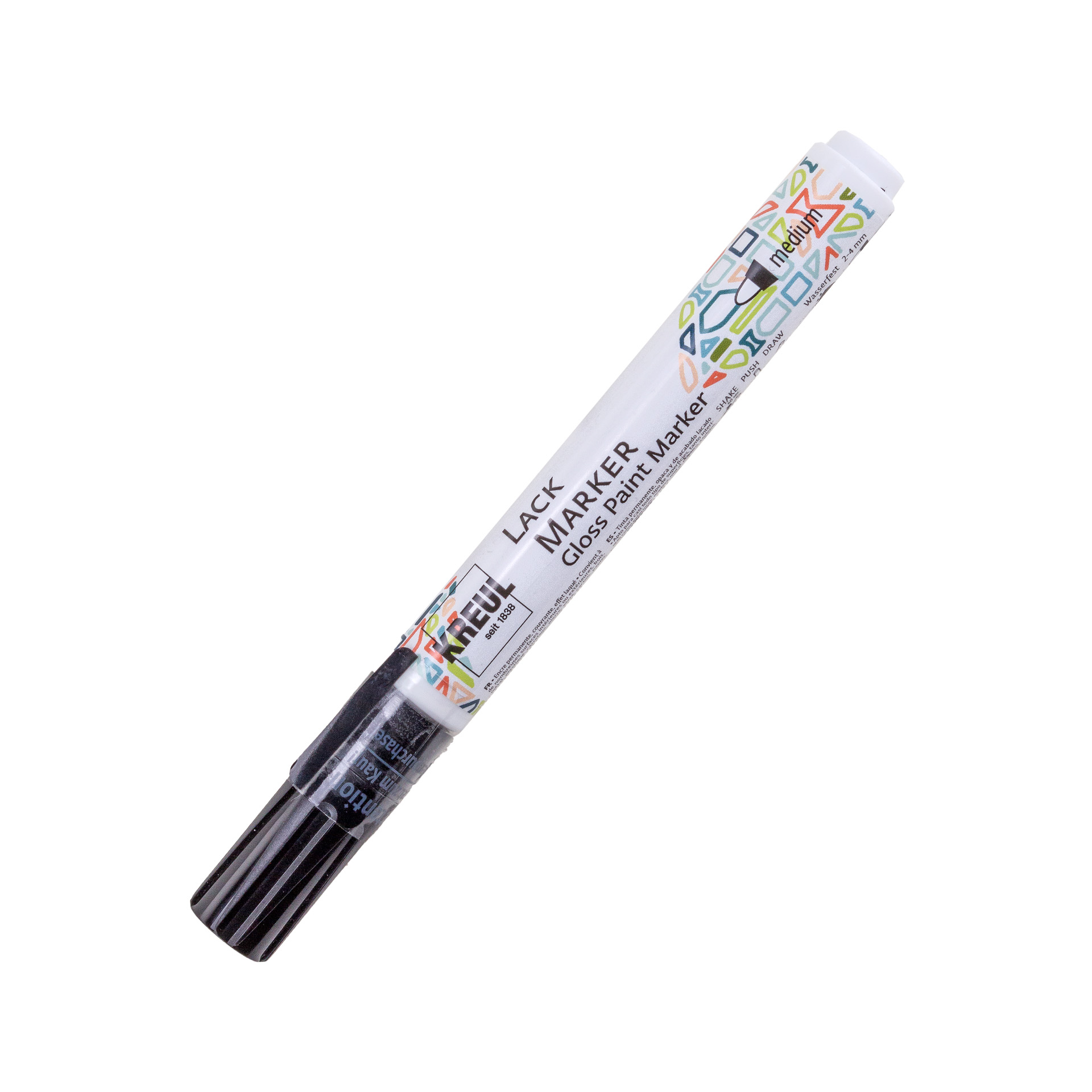 Lackmalstift medium schwarz