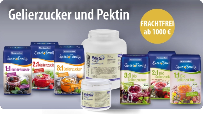 Gelierzucker und Pektin