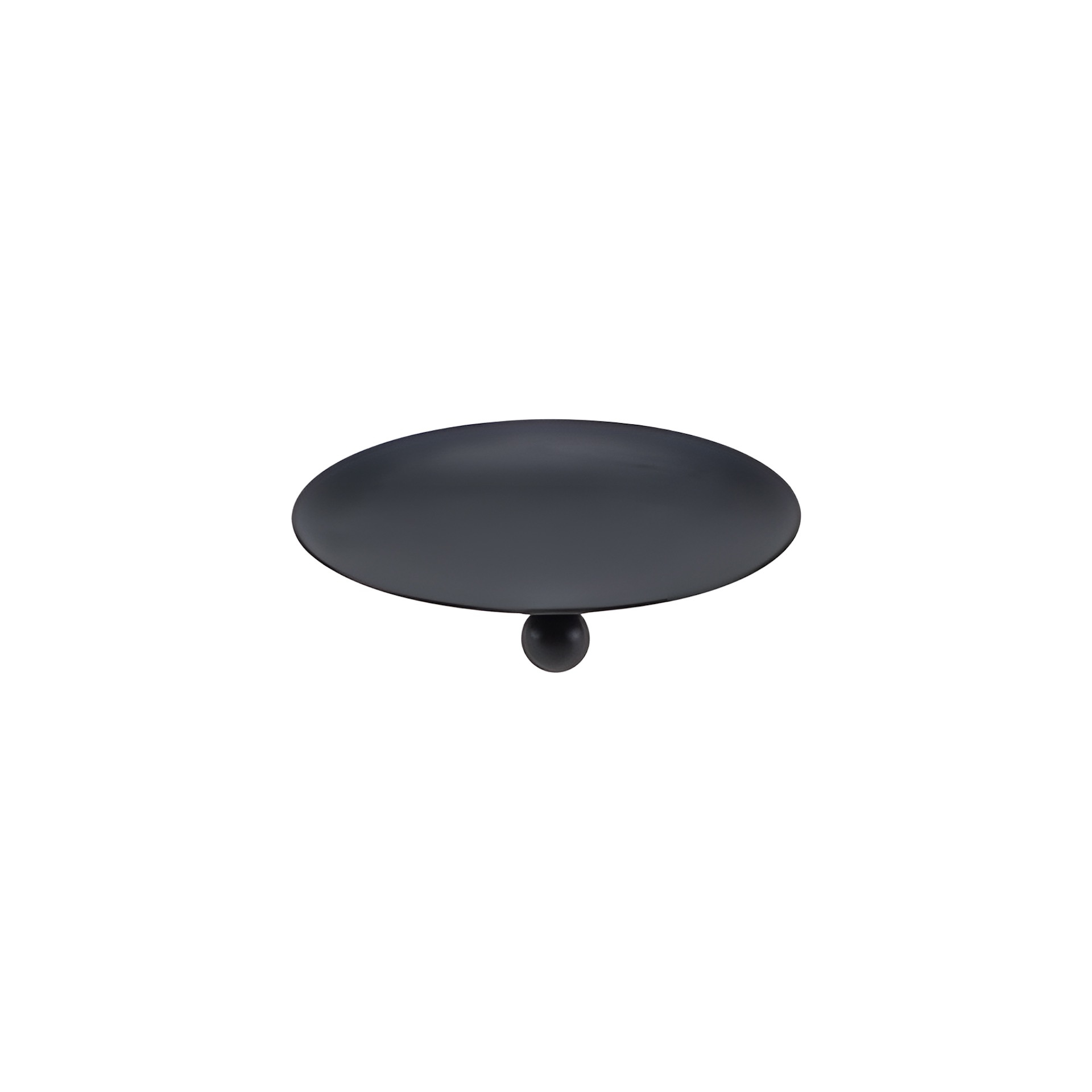 Kerzenständer flach, Ø 8,5 cm, schwarz