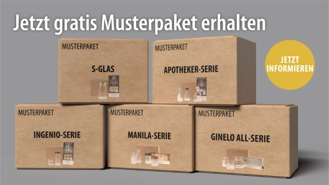 Jetzt gratis Musterpaket erhalten - Jetzt informieren