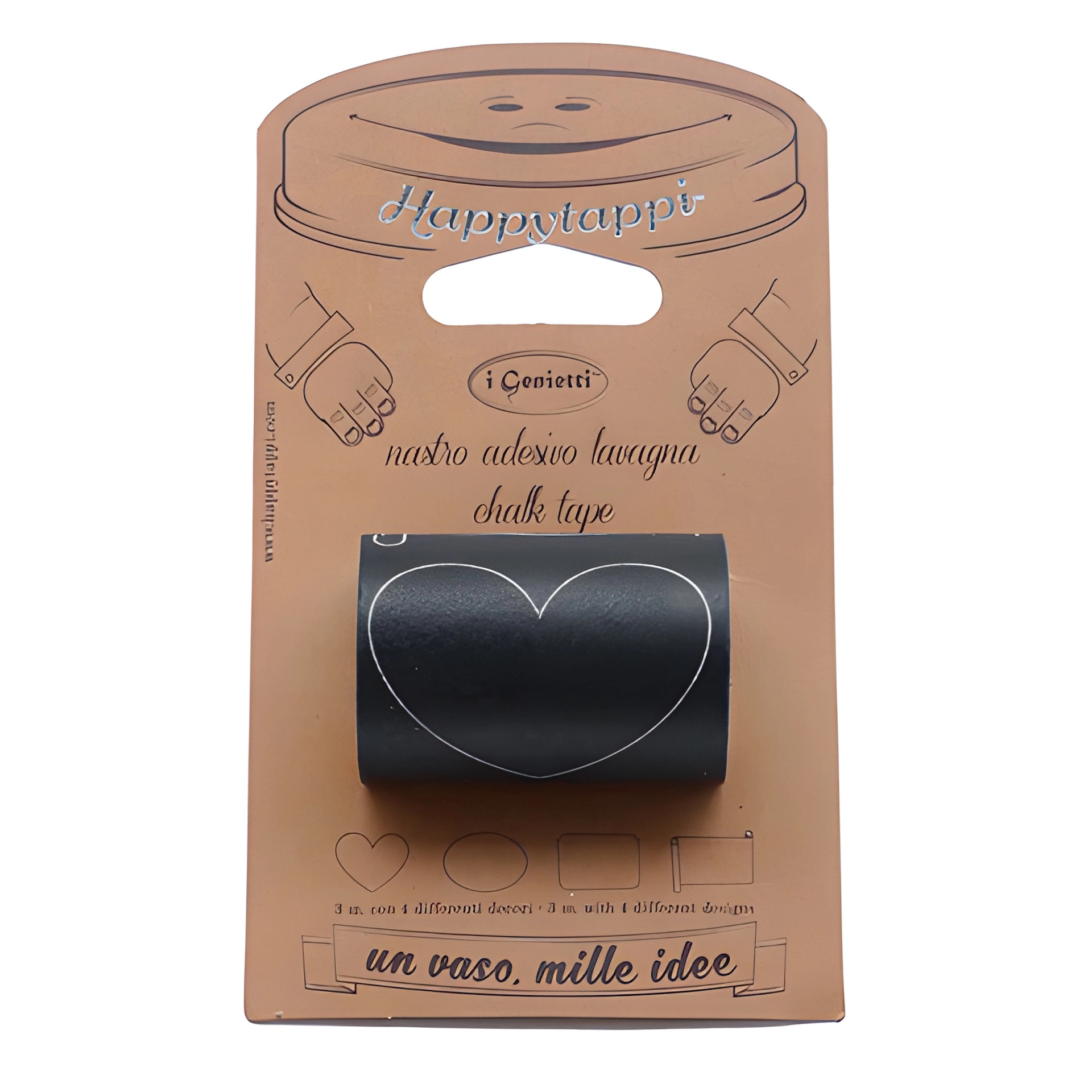 HappyTappi Tafelfolienband selbstklebend, 3 m, 50 mm
