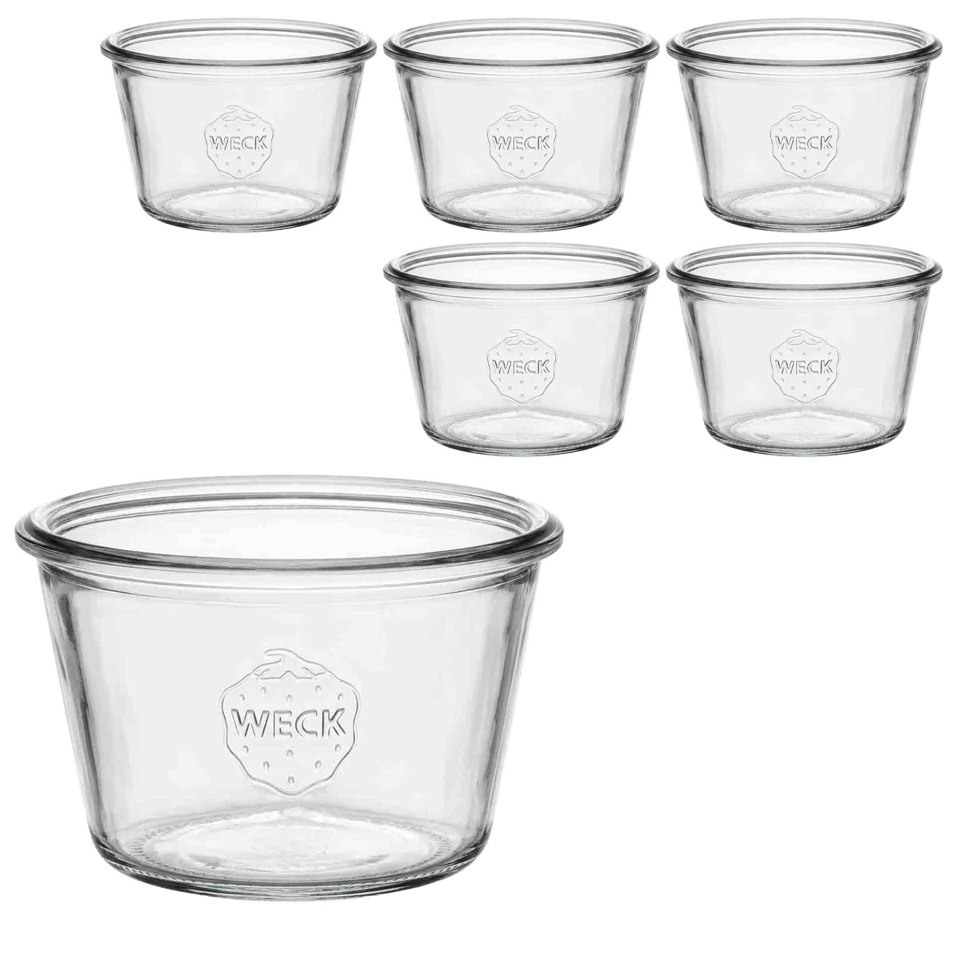 WECK Culinare Sturzglas 280 ml, 6er Karton