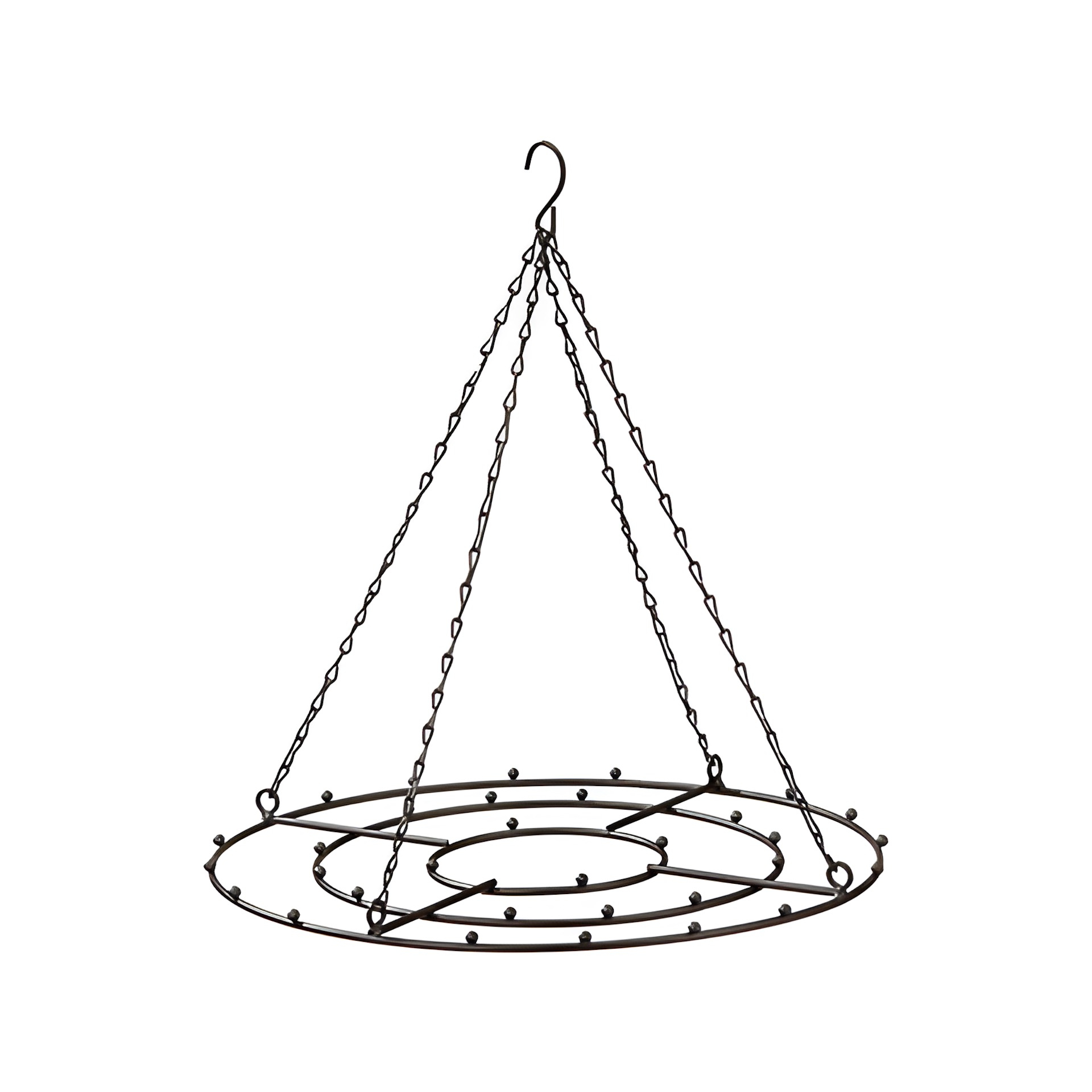 Deko-Metallgestell zum Anhängen, schwarz, Ø 33 cm