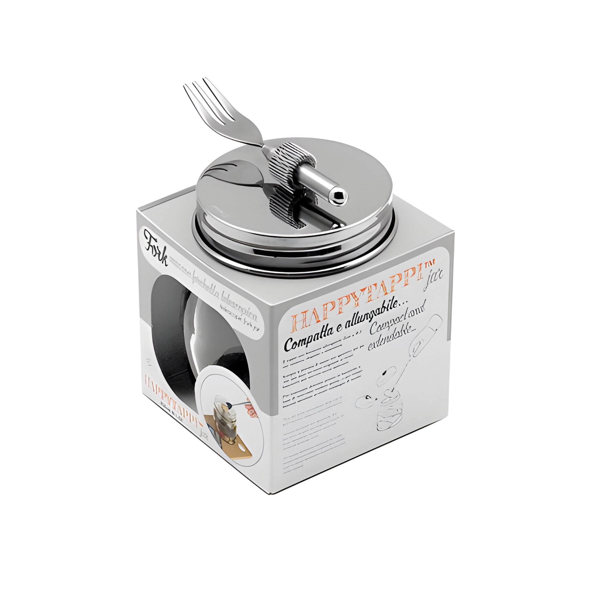 HappyTappi CT 70 Snackglas 250 ml mit Gabel