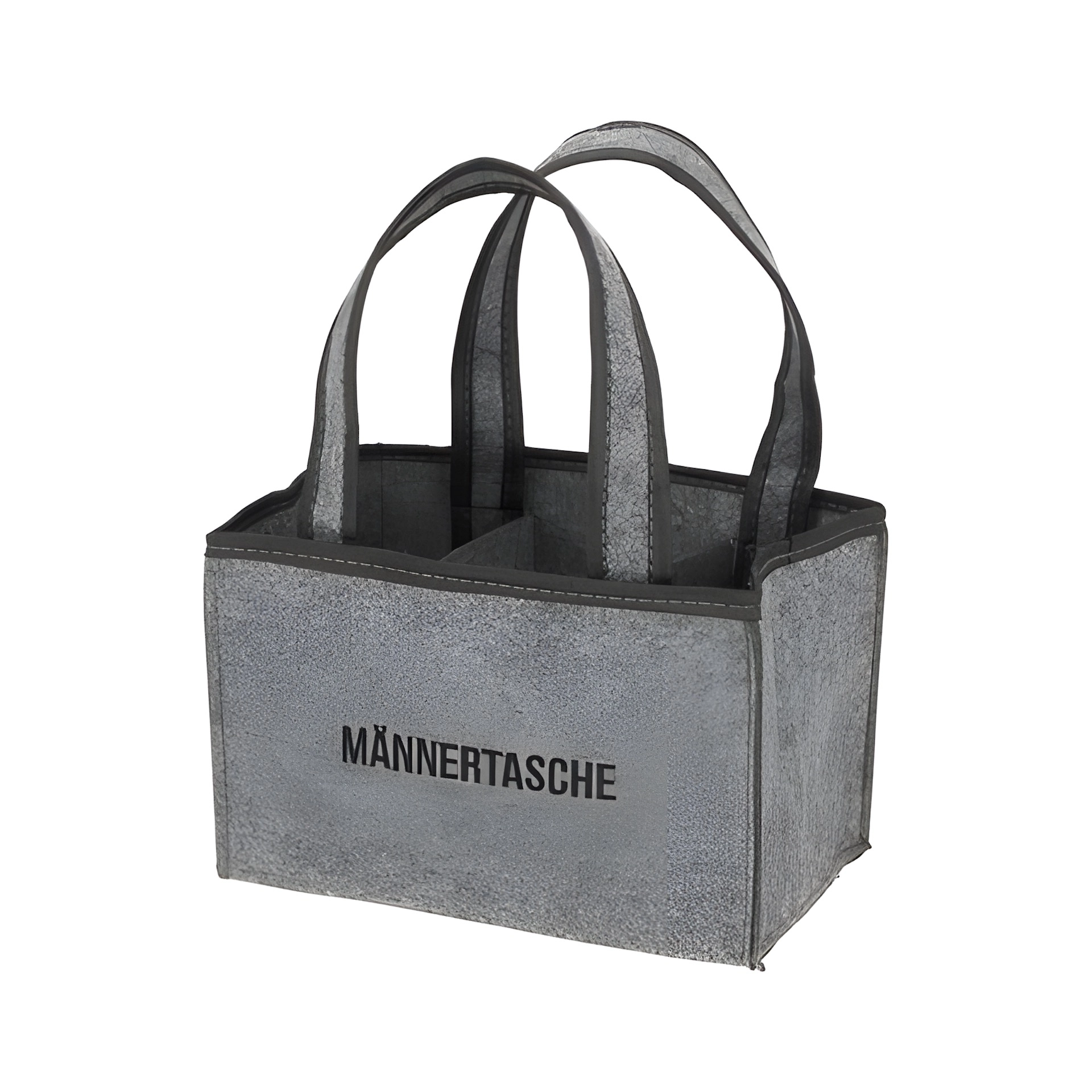 Flaschenträger 'Männertasche' für 6 Flaschen aus Filz