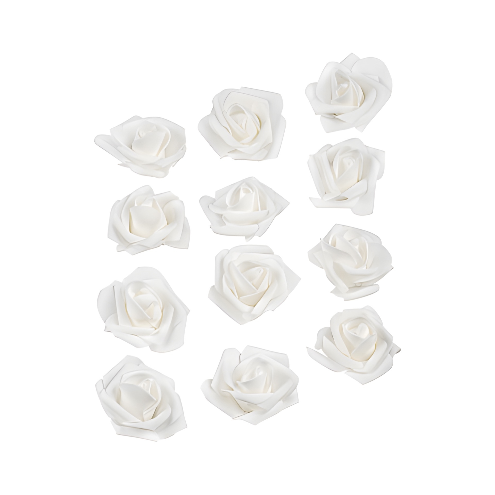 Streudeko 'Rosenblüte' weiß, 12 Stück