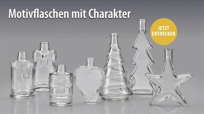 Motivflaschen mit Charakter - Für Liköre, Sirup, Präsente und mehr