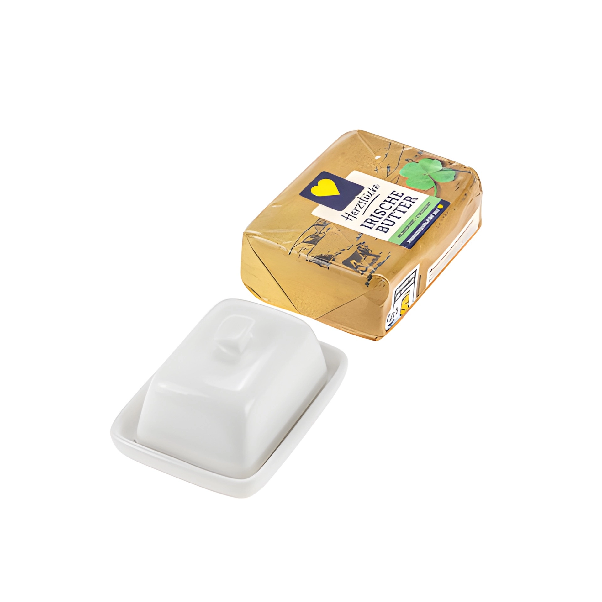 Mini-Butterdose aus Keramik