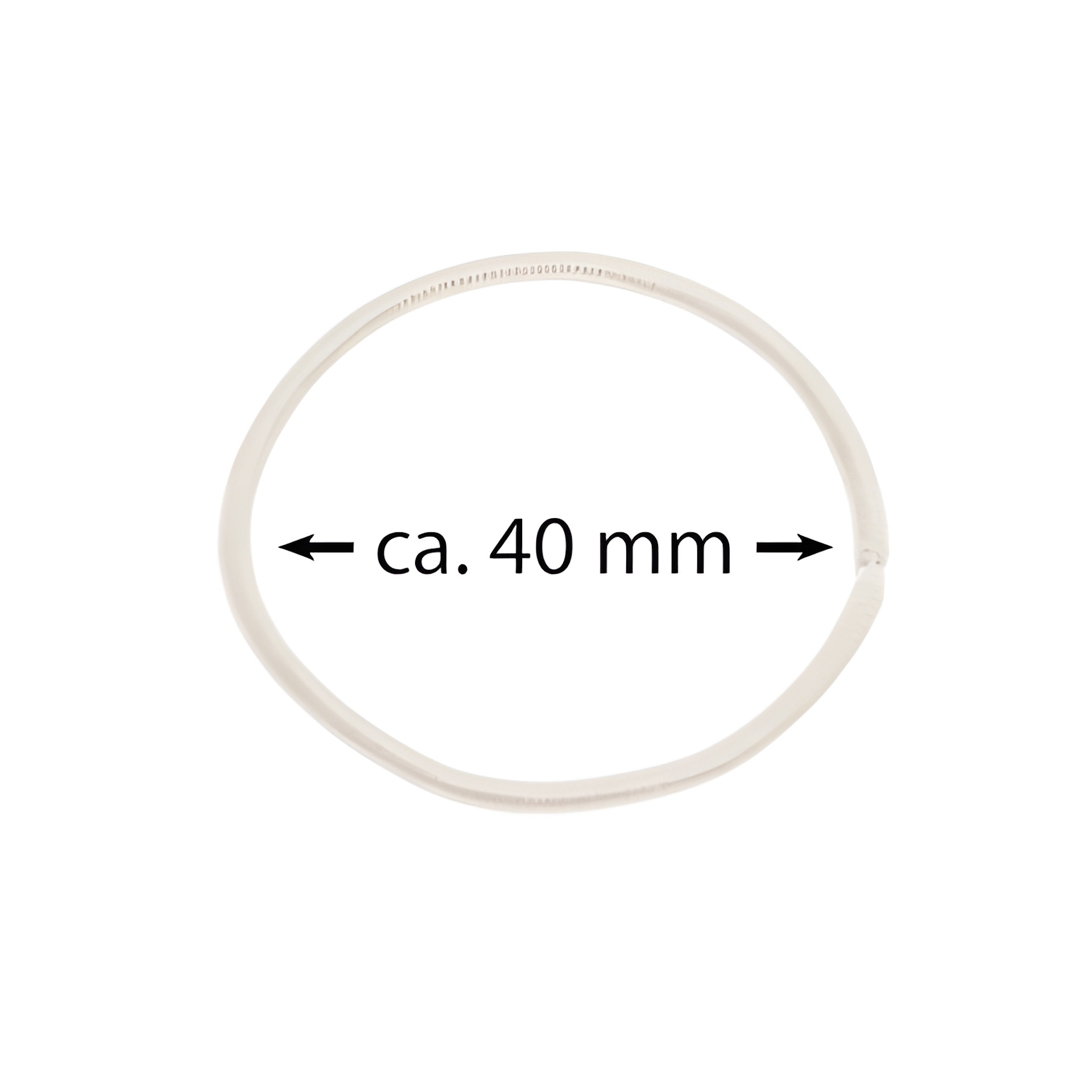 Elastische Schlaufen 40 mm, creme, 100 Stück