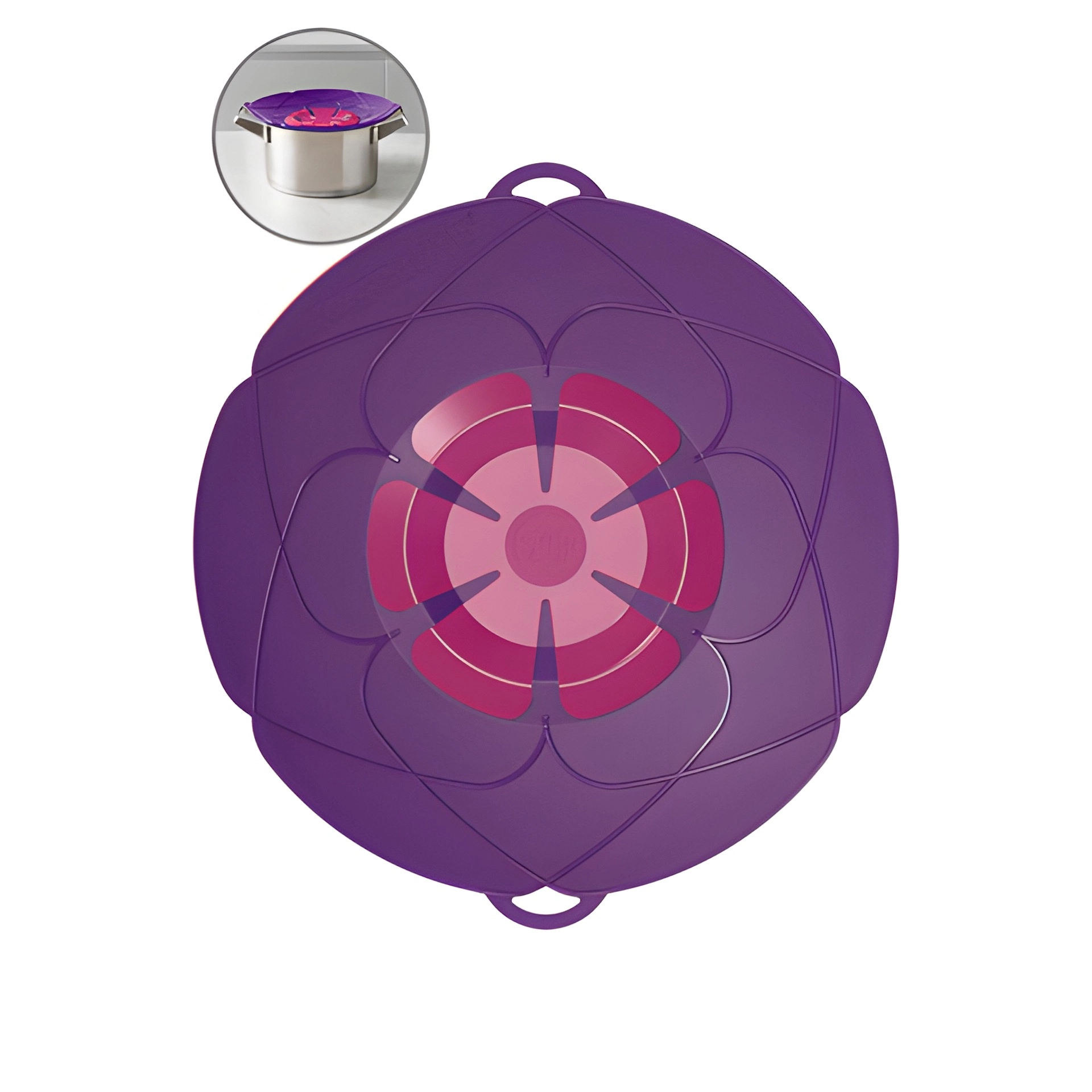 Kochblume Überkochschutz L lila