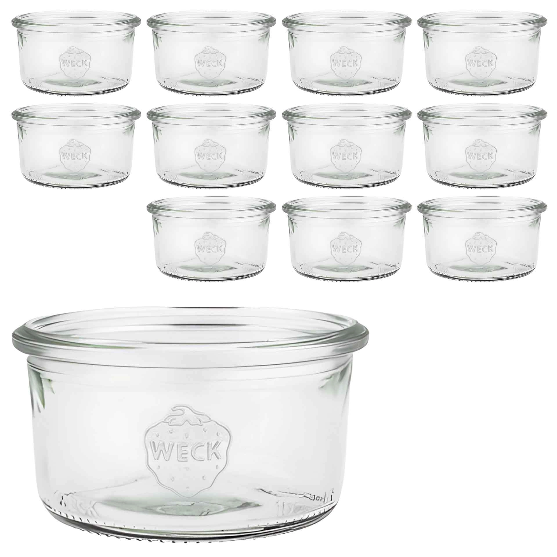 WECK Culinare Sturzglas 120 ml, 12er Karton