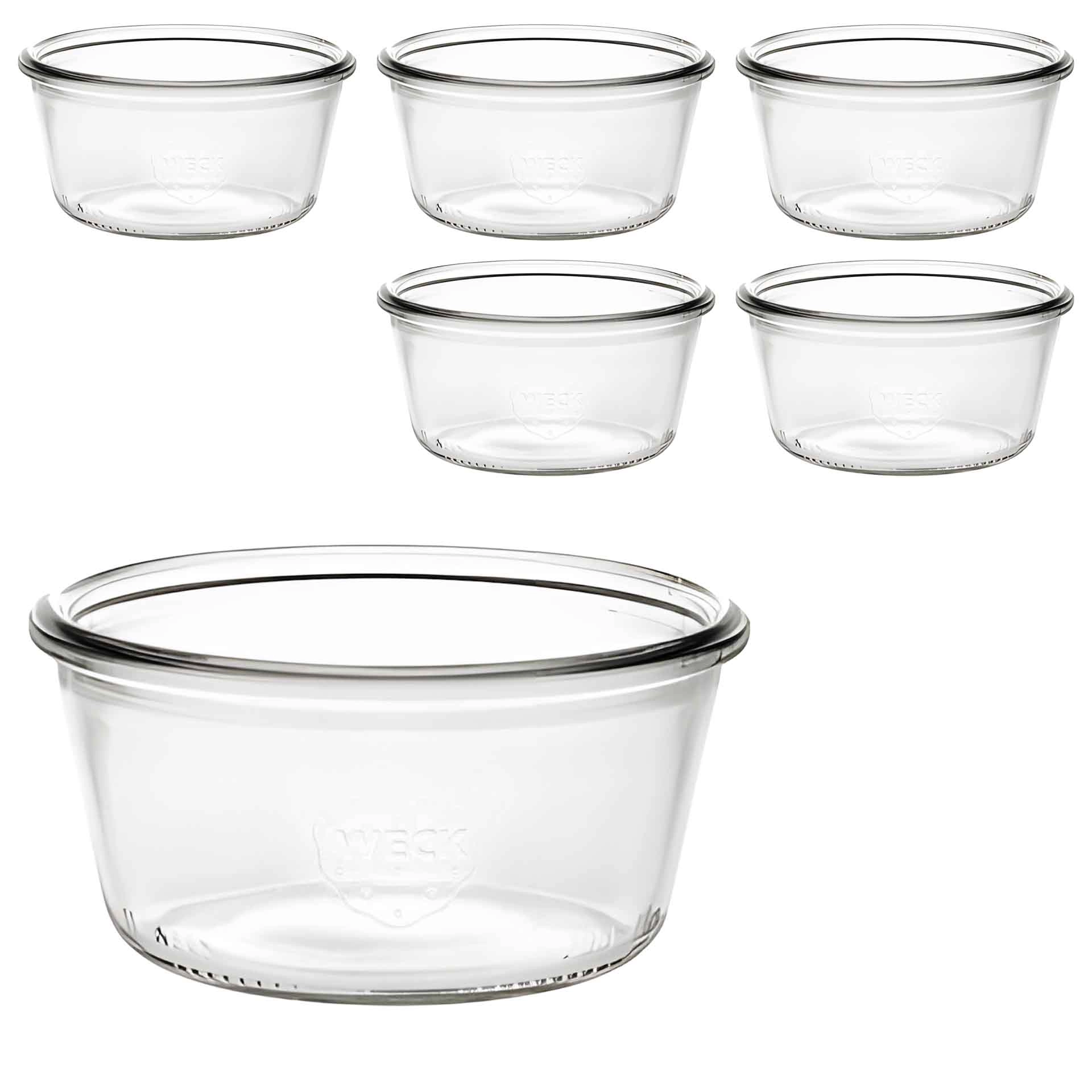 WECK Culinare Sturzglas 200 ml, 6er Karton