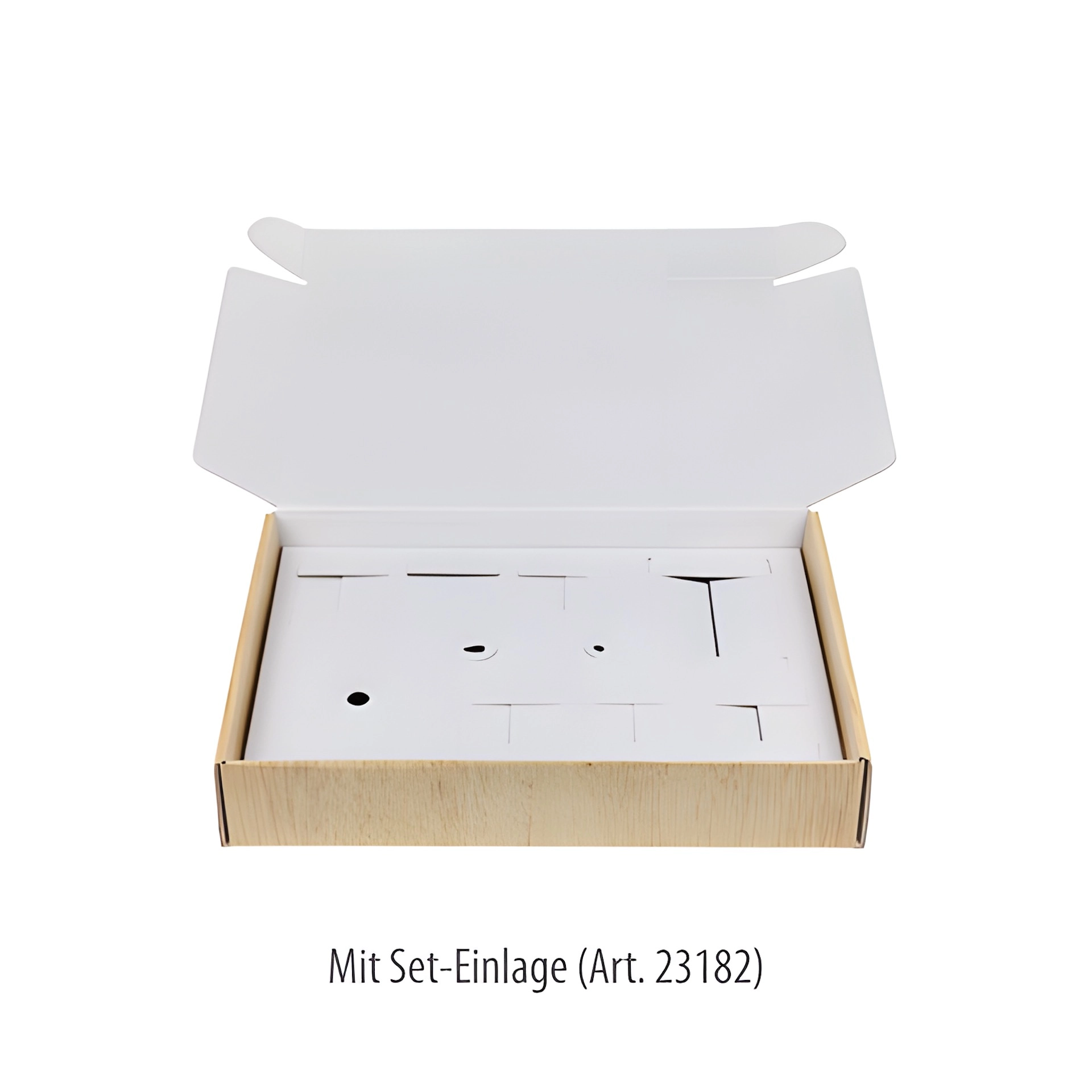 Geschenkkarton Holzdekor 403 x 275 x 72 mm (Palette, 490 Stück)