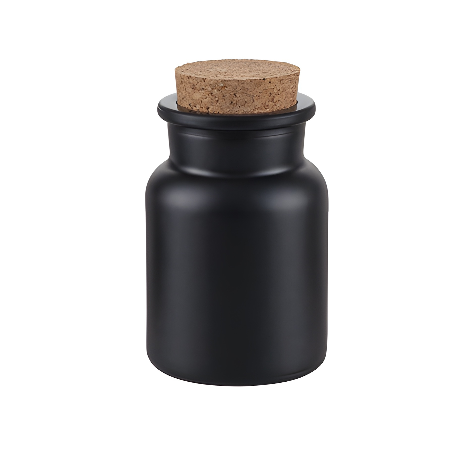 Korkenglas 150 ml schwarz matt beschichtet
