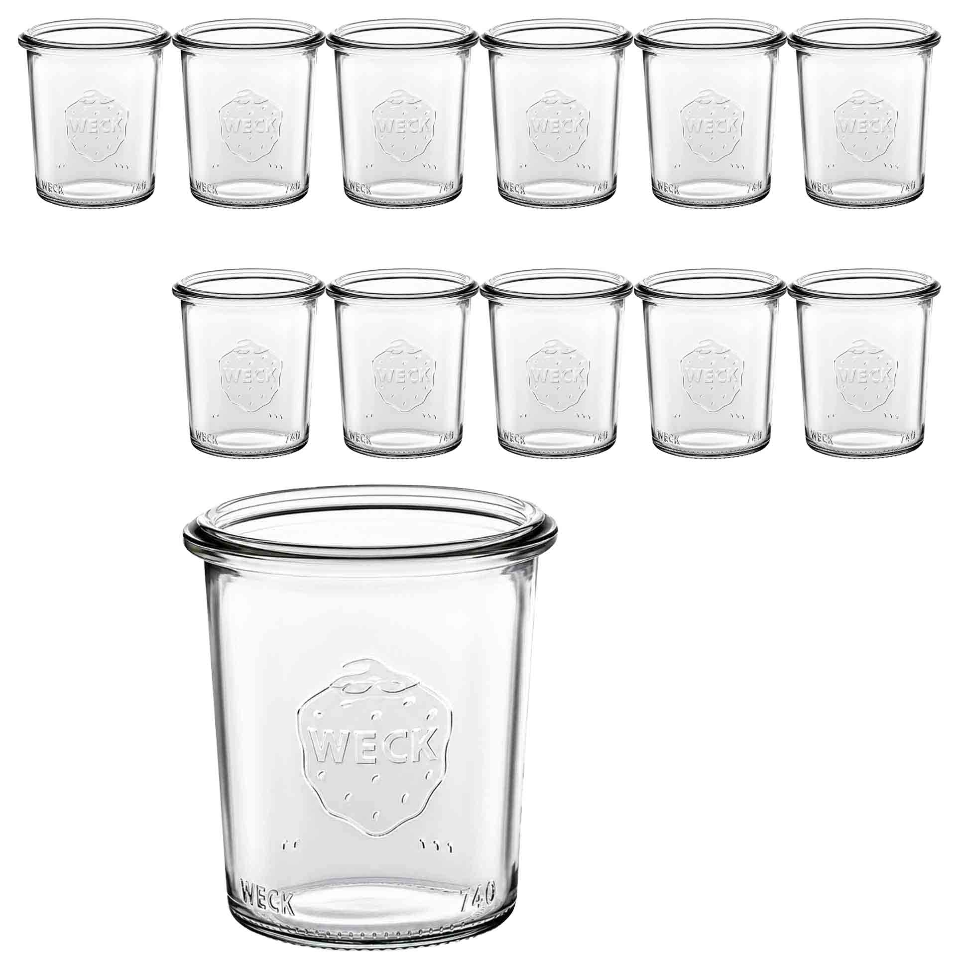WECK Culinare Sturzglas 115 ml, 12er Karton