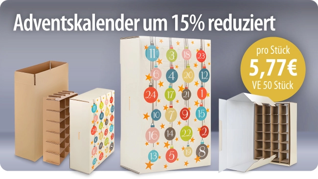 Befüllbarer Adventskalender im Angebot
