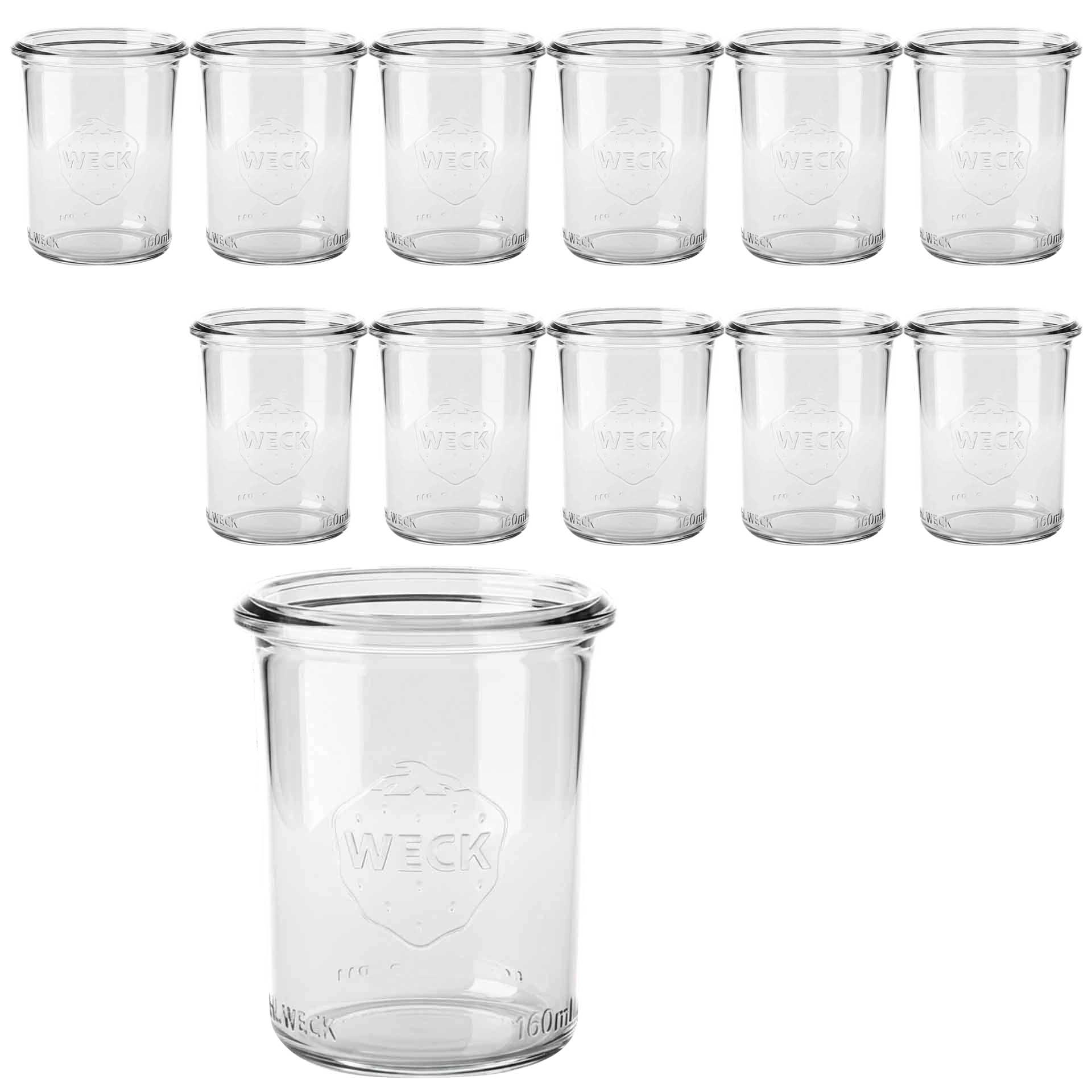 WECK Culinare Sturzglas 140 ml, 12er Karton