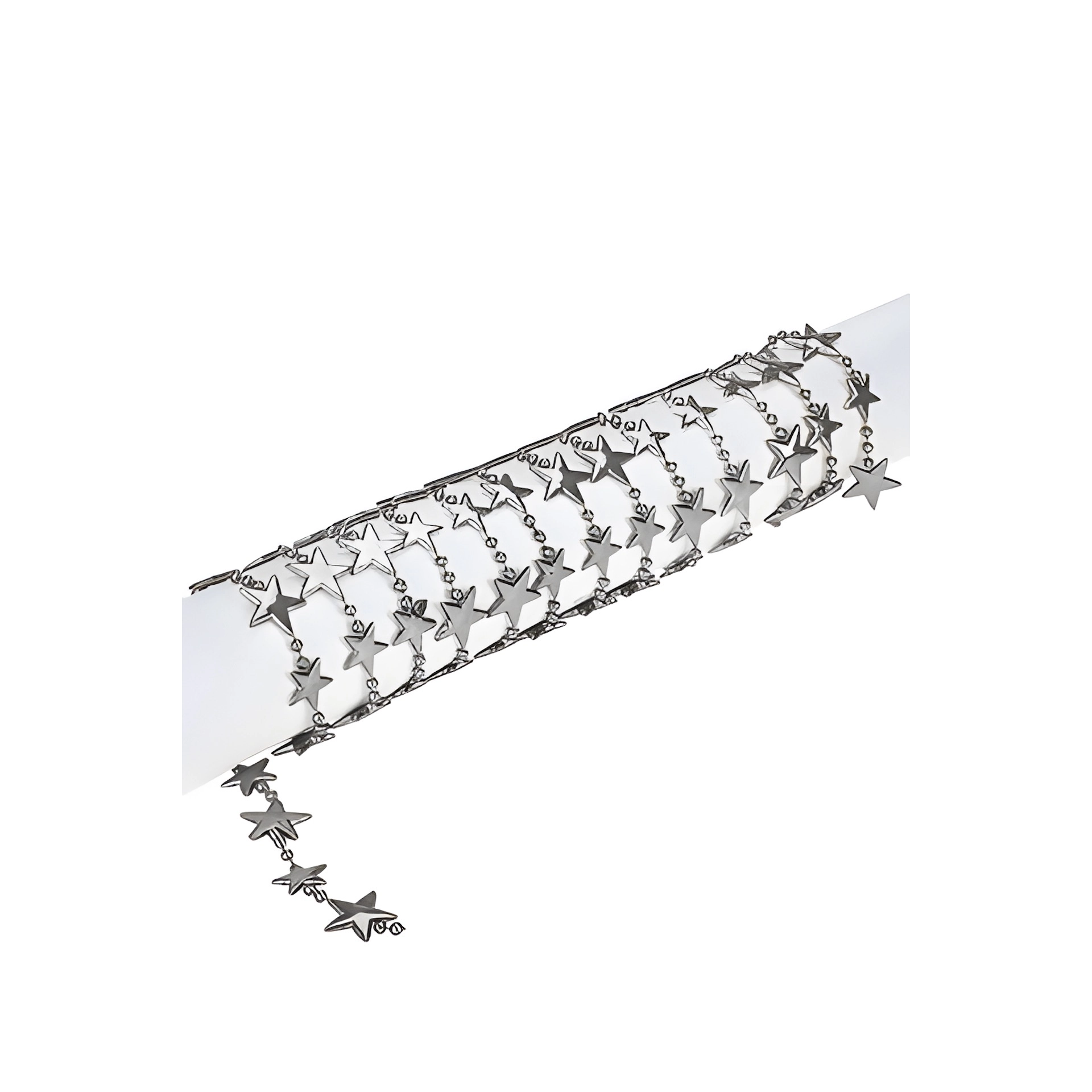 Dekokette 'Sterne' silber