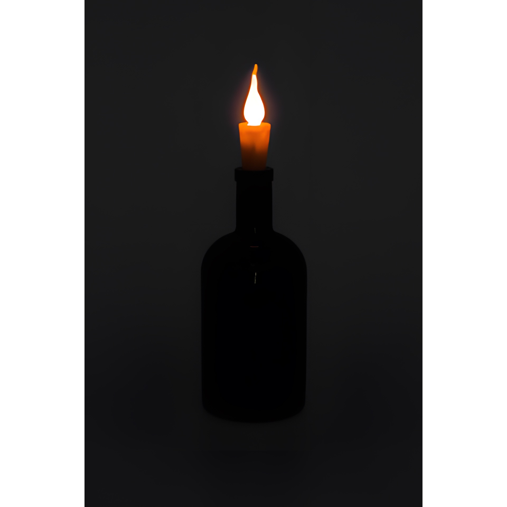 Flaschenlicht 'Flackernde Flamme' mit LED