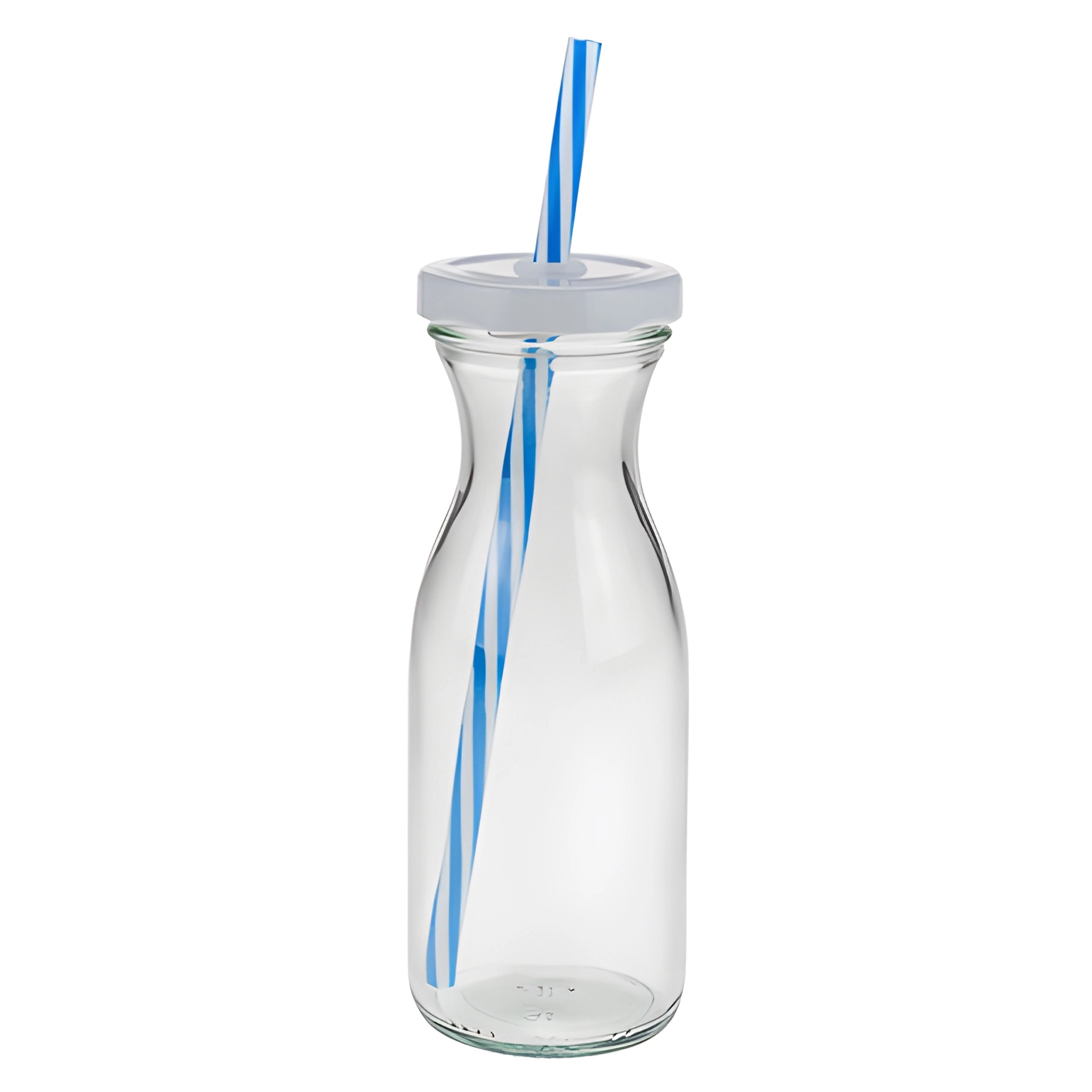 Trinkhalm wiederverwendbar 21 cm, Ø 7,5 mm, mehrfarbig, 24 Stück