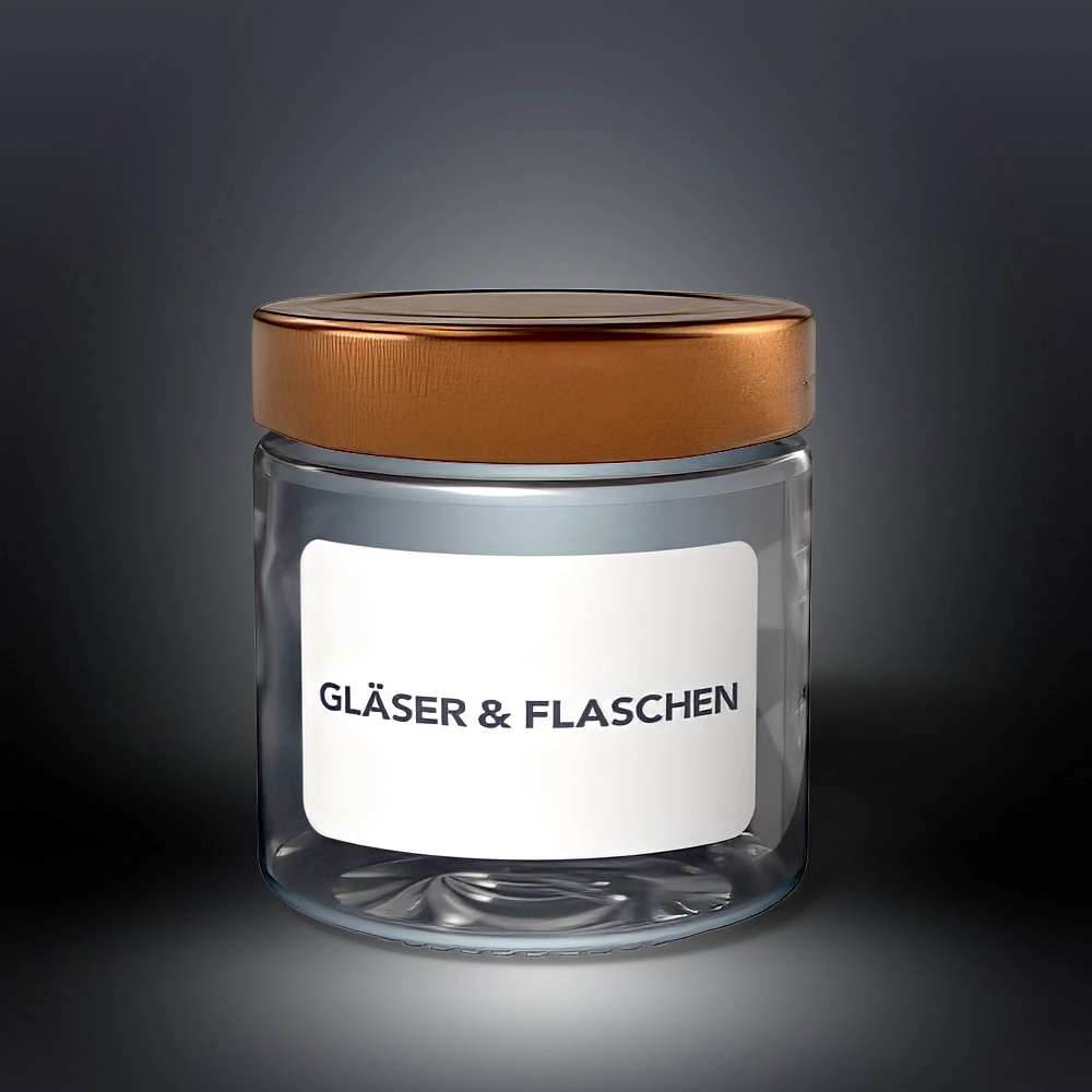 Rundglas Deep 212 ml Etikett