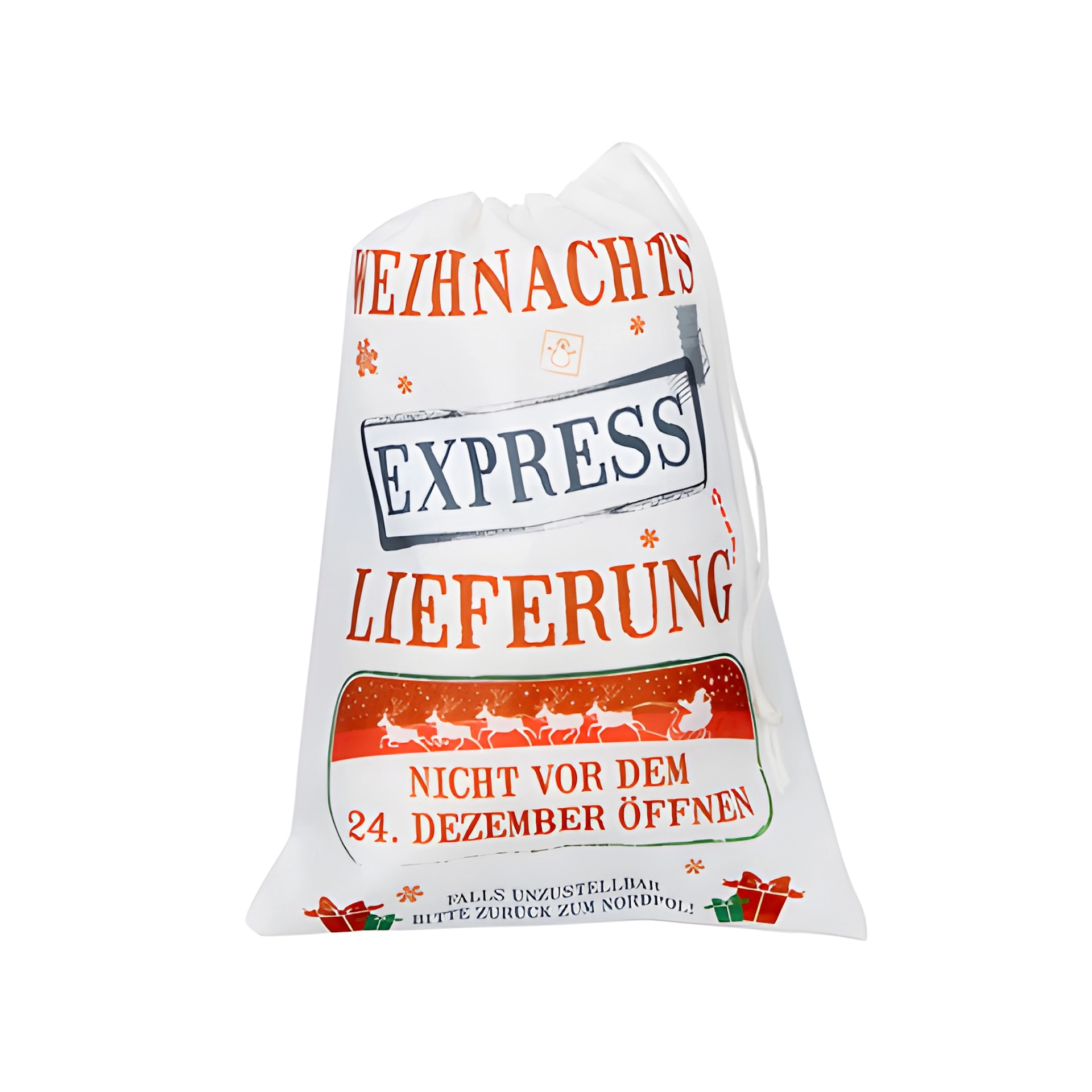 Beutel 'Weihnachts Express', 22 x 30 cm
