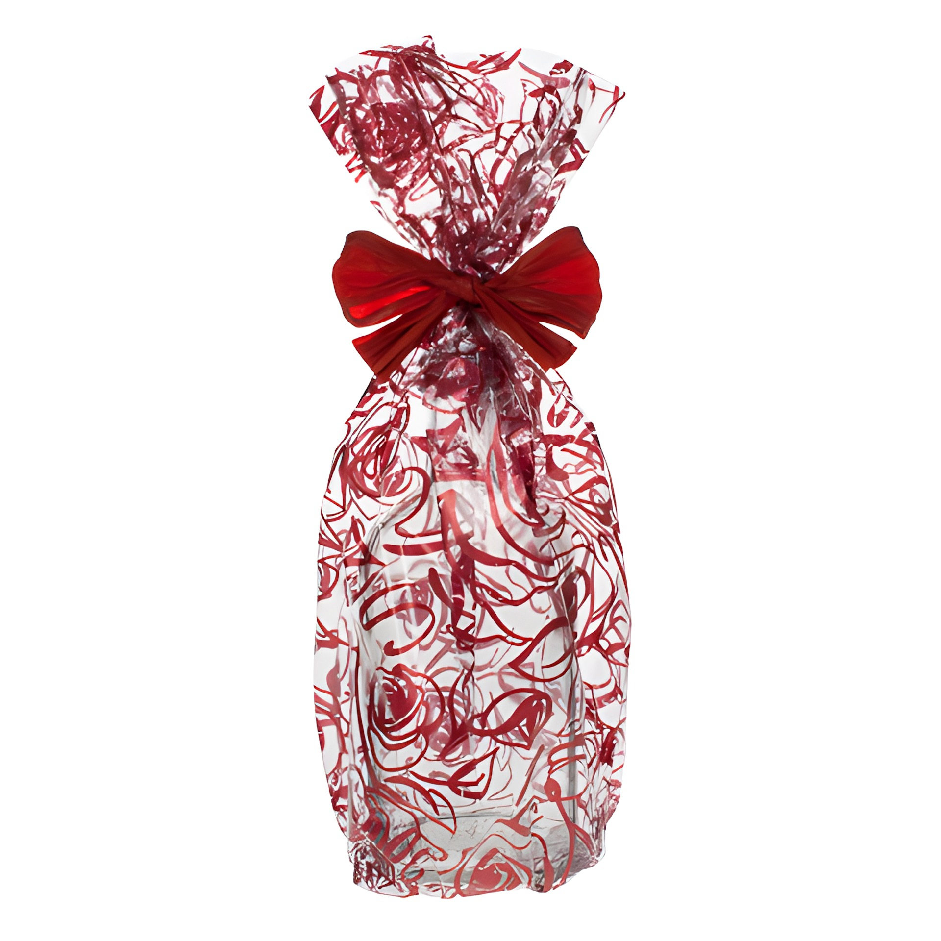 Schmuckbeutel 'Rosen' 15 x 25 cm rot, 10 Stück