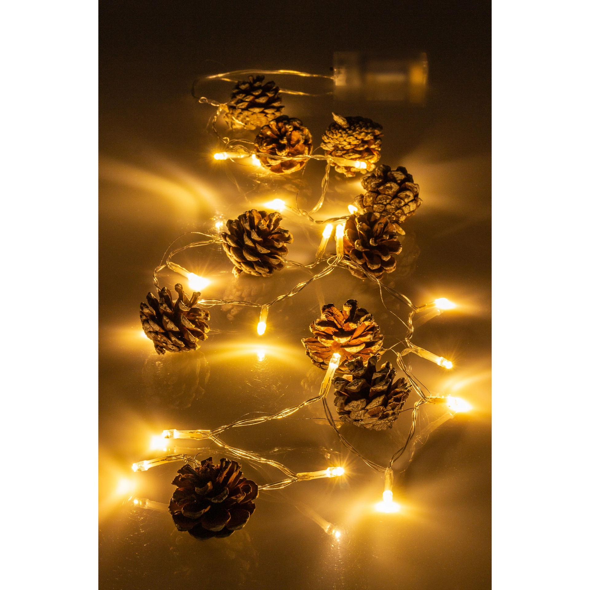 Lichterkette 'Tannenzapfen' mit 20 LEDs, 120 cm