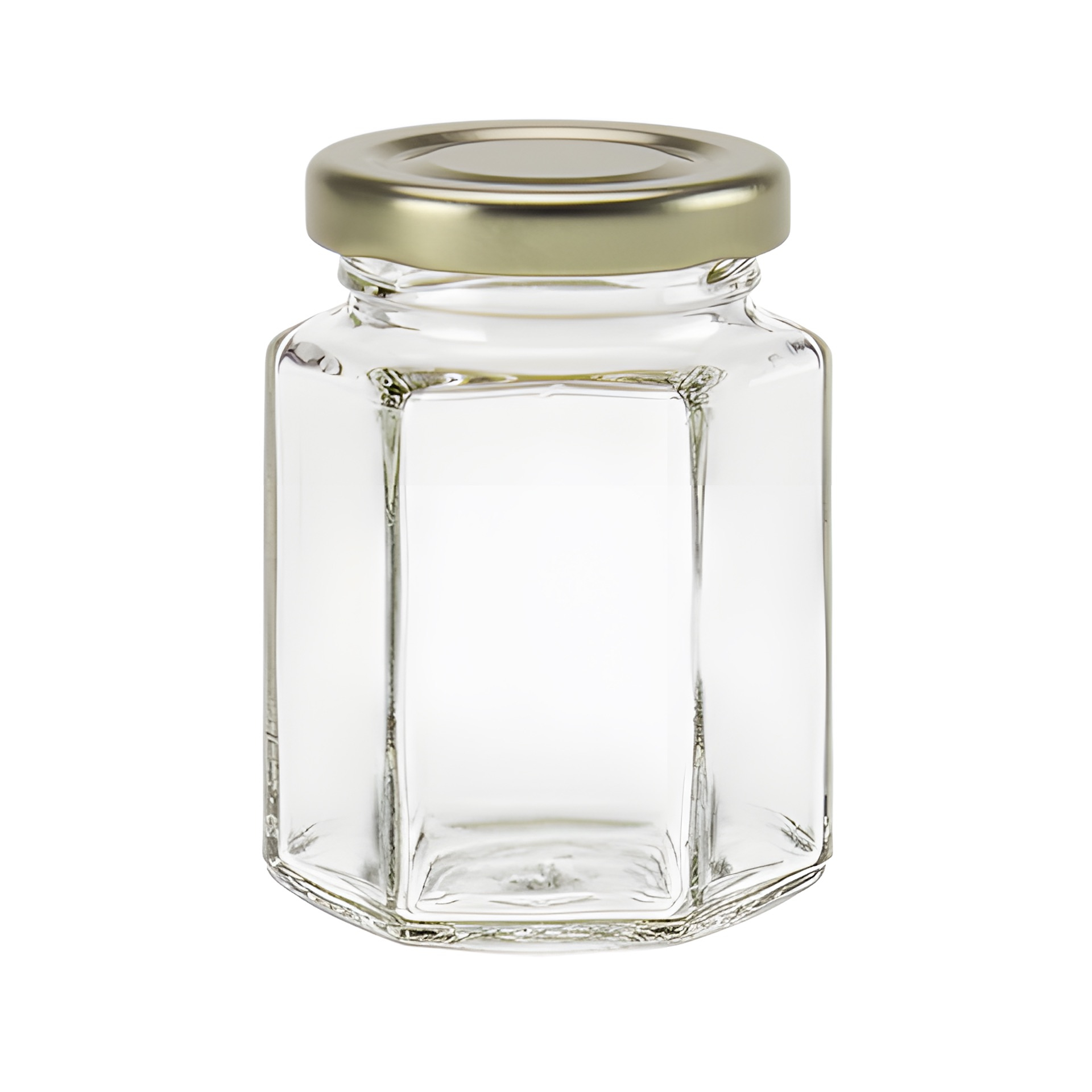 Sechskantglas 110 ml (Schrumpfverpackung, 72 Stück)