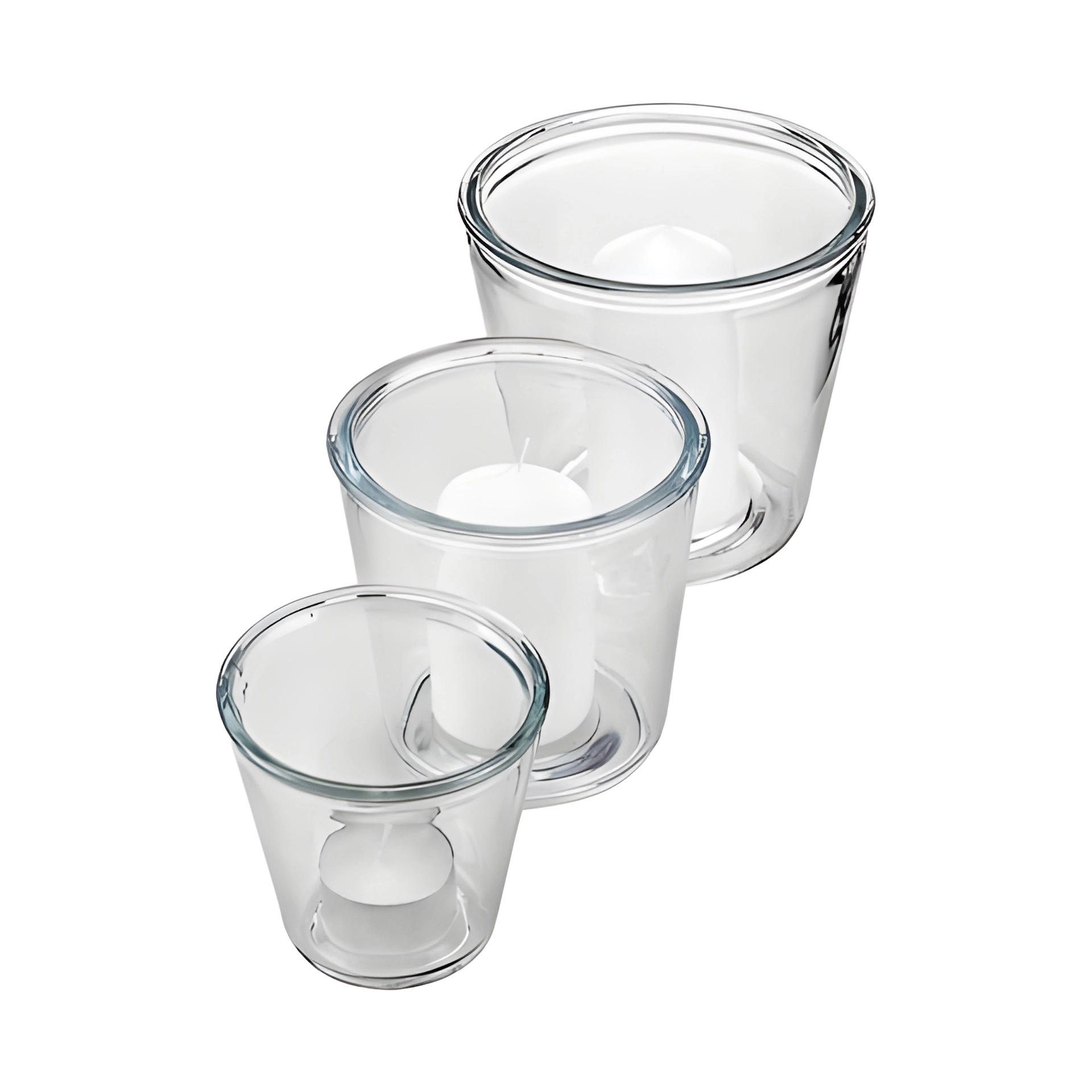 Windlicht konisch, 3er Set