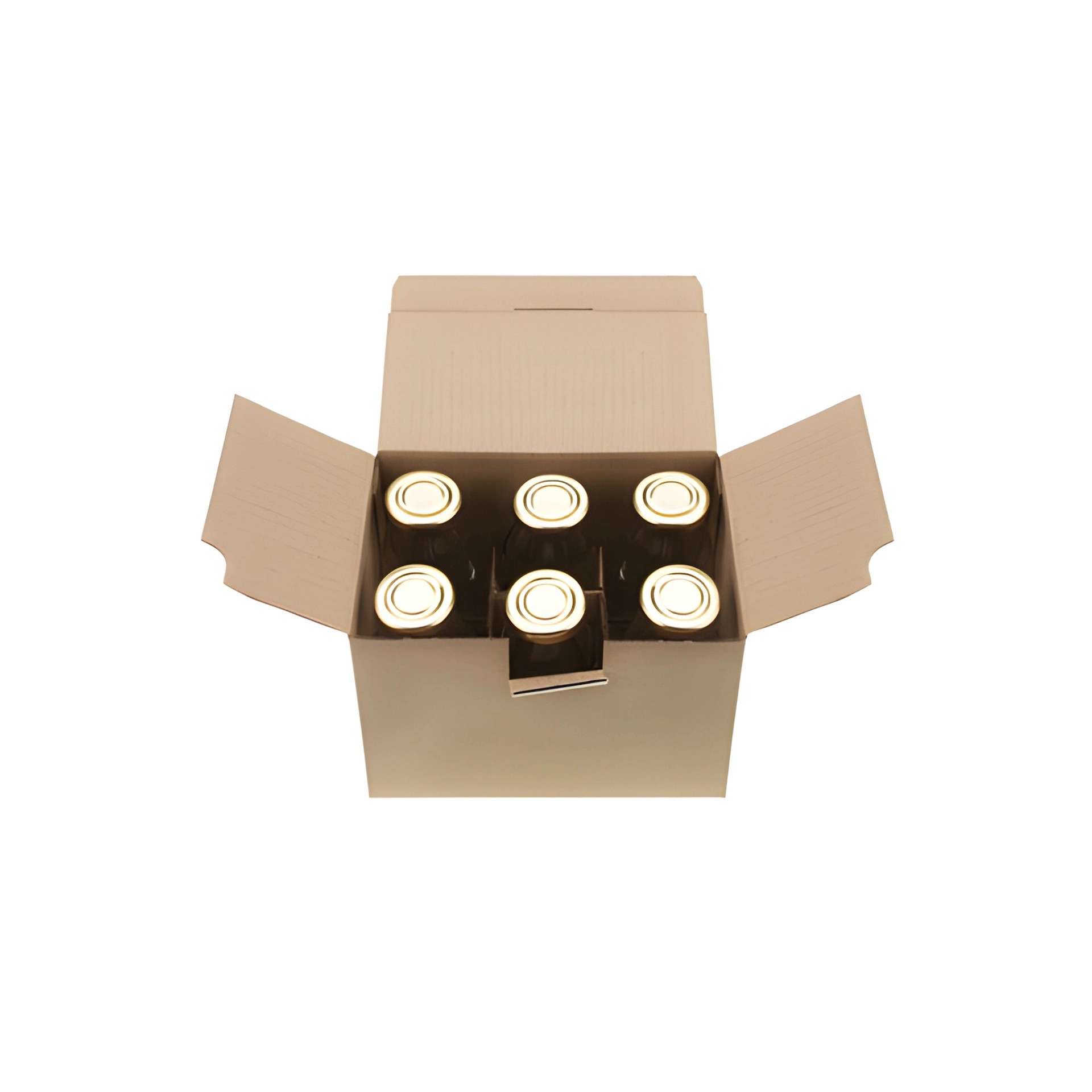 Automatikkarton 195 x 130 x 140 mm, 6er Gefache