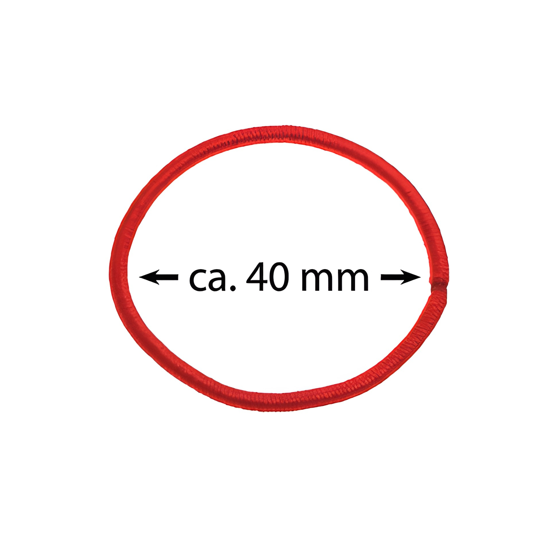 Elastische Schlaufen 40 mm, rot, 1000 Stück