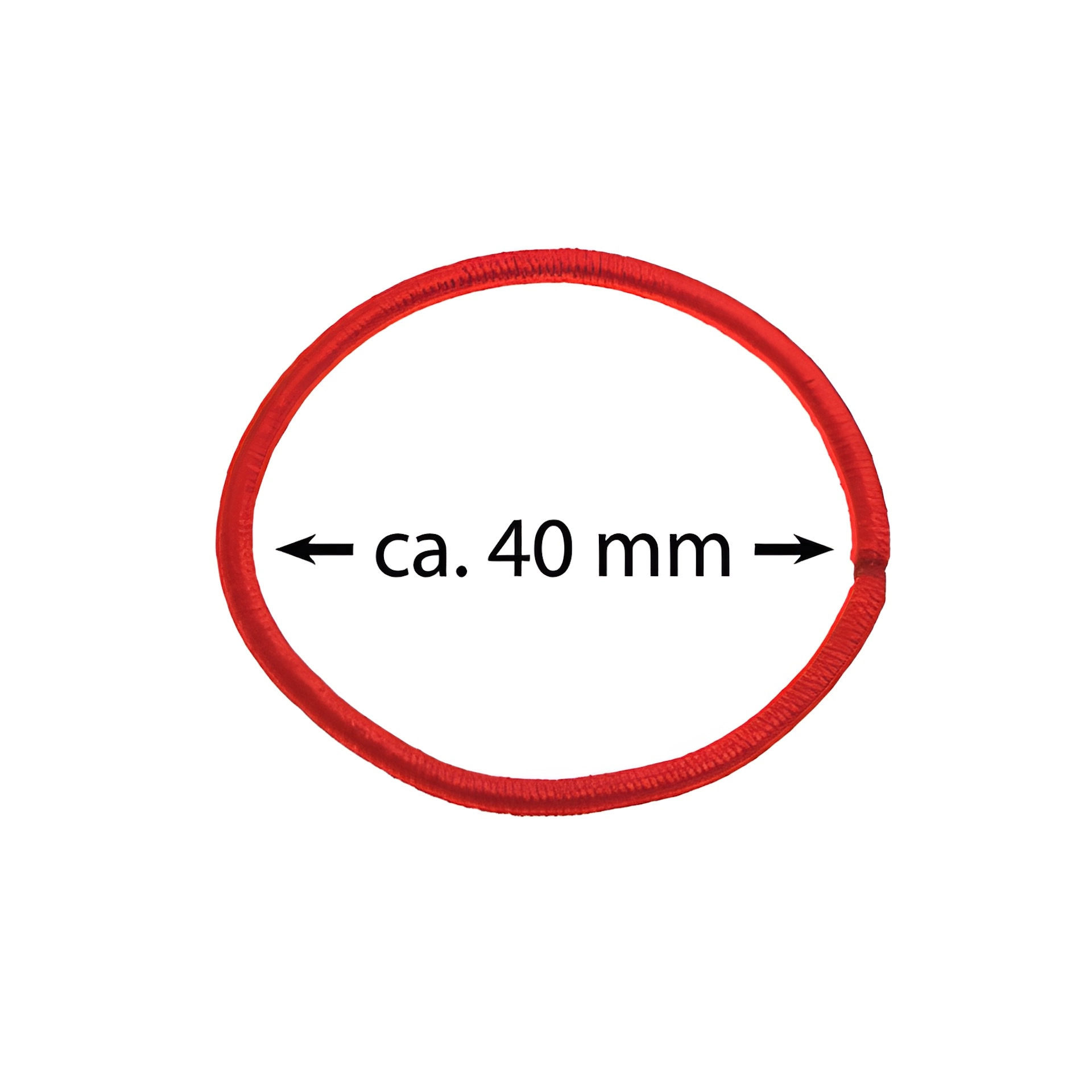 Elastische Schlaufen 40 mm, rot, 1000 Stück