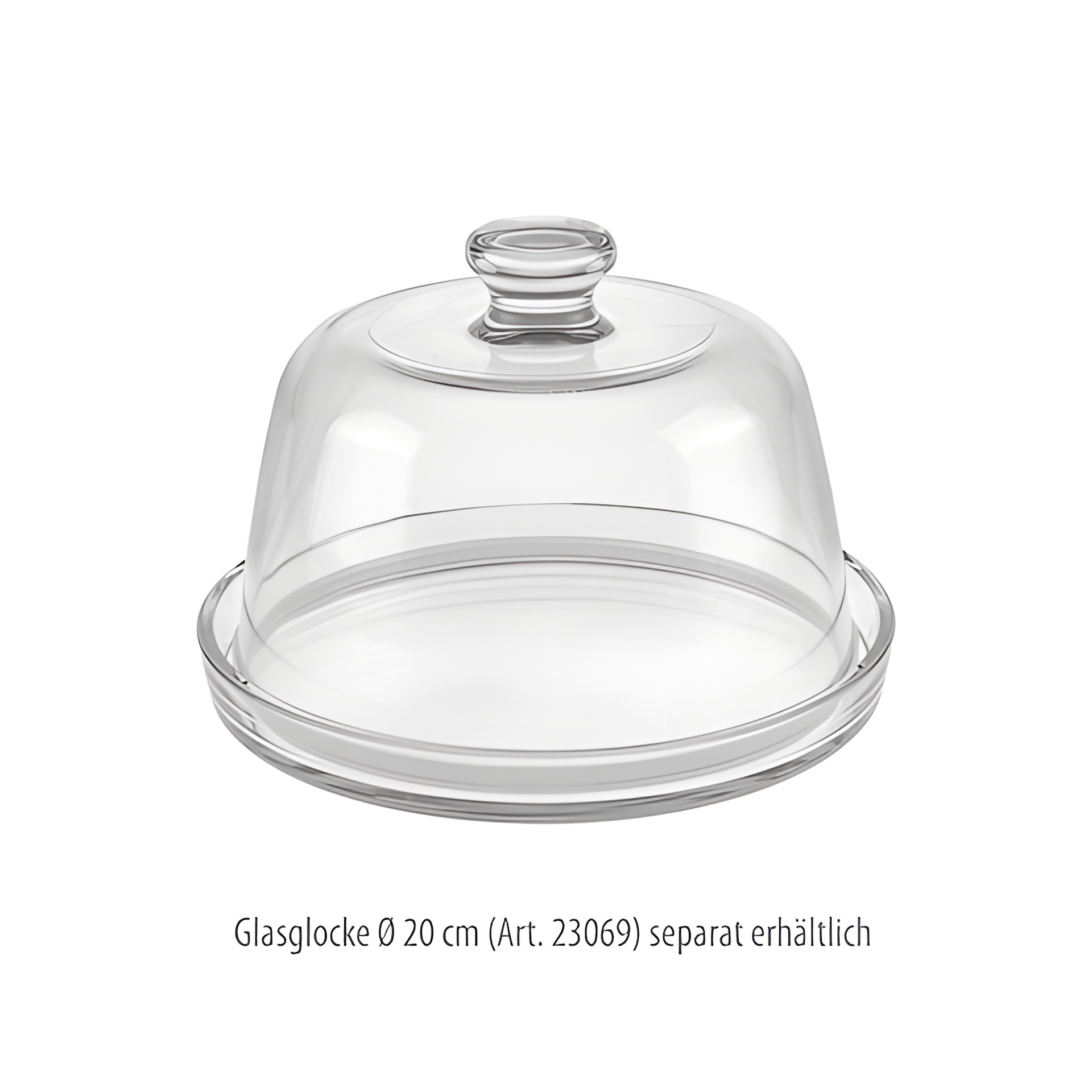 Glasteller Ø 22 cm (Karton, 12 Stück)