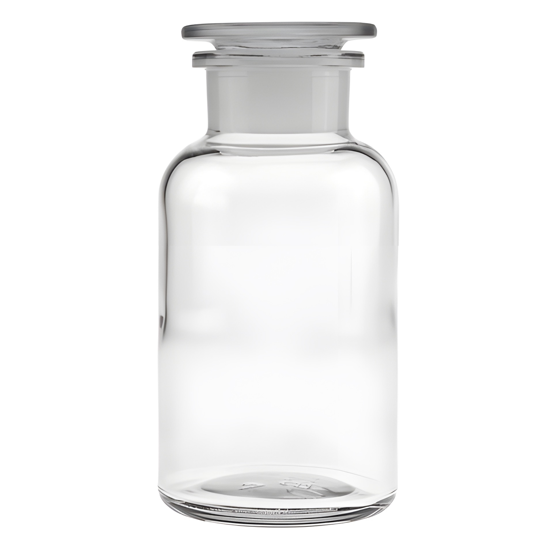 Apothekerflasche mit Glasstopfen  500 ml weiß