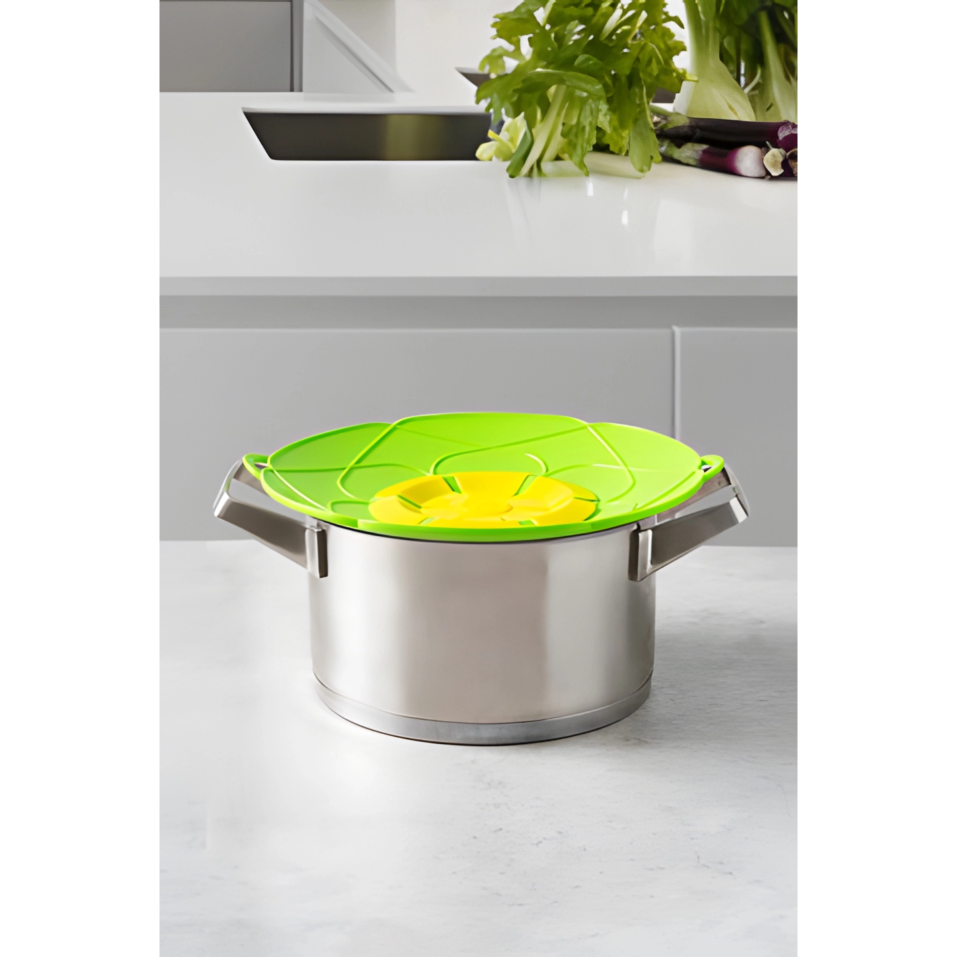 Kochblume Überkochschutz L limette