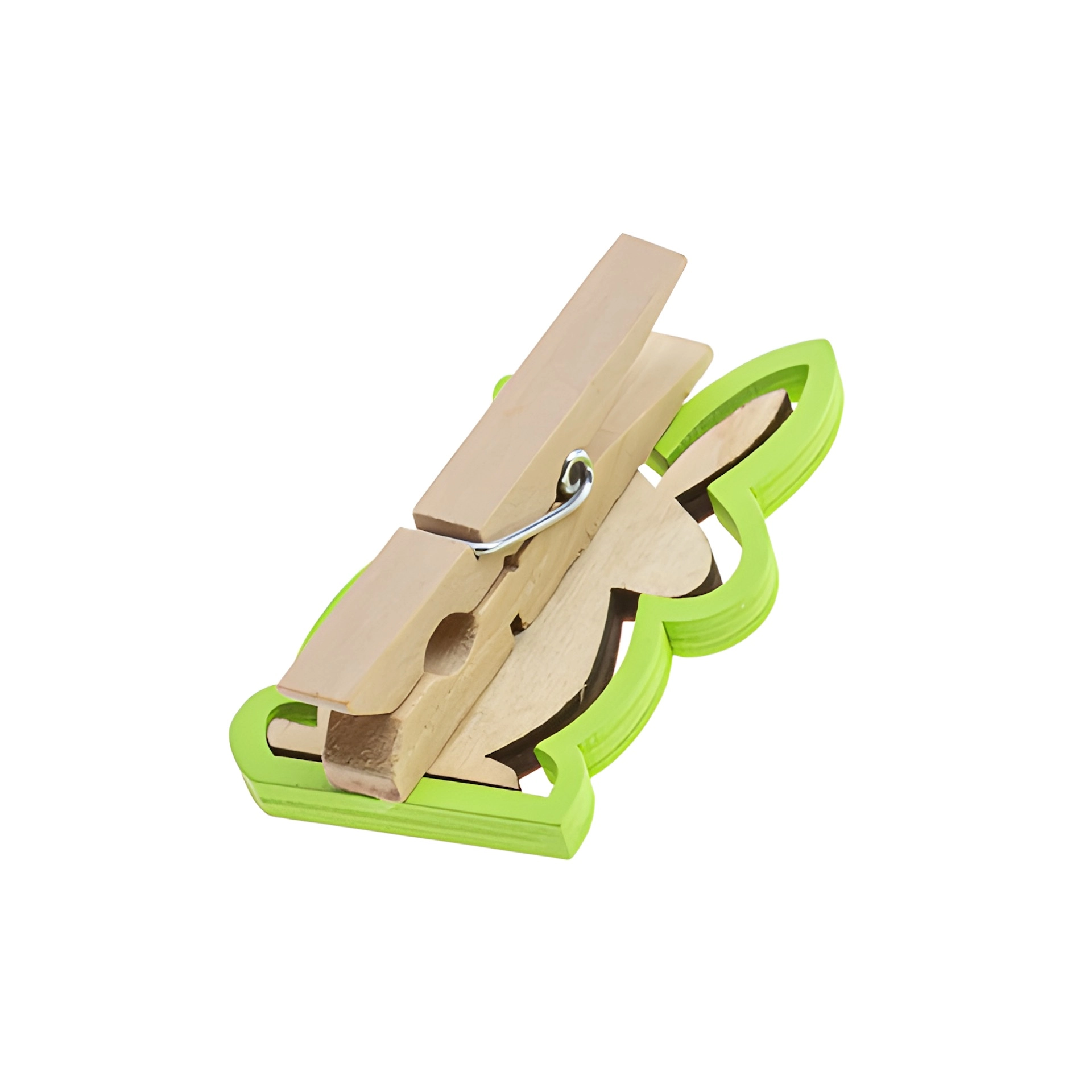 Deko-Holzklammer 'Osterhase', 8 cm, 4 Stück