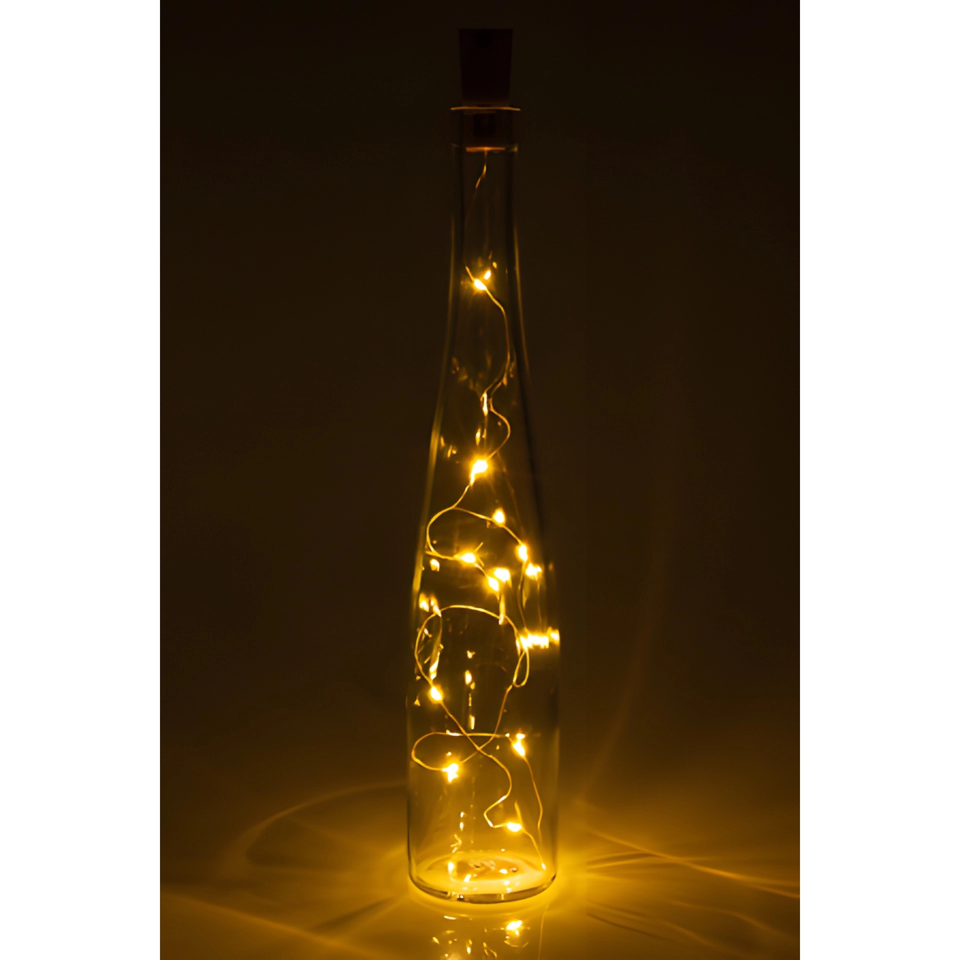 Flaschenlicht, 10 LEDs, warmweiß