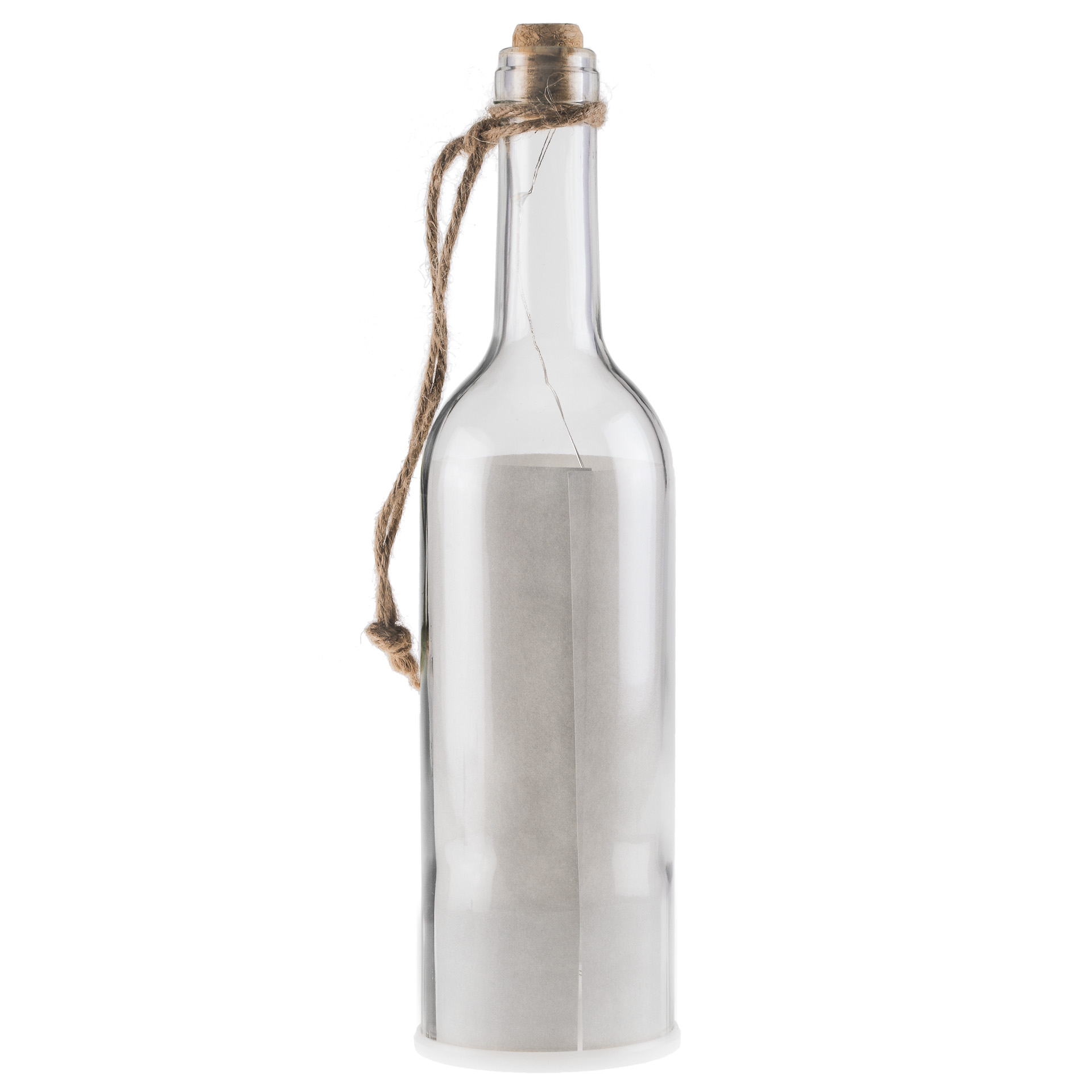 Flaschenlampe mit 5 LEDs, grau