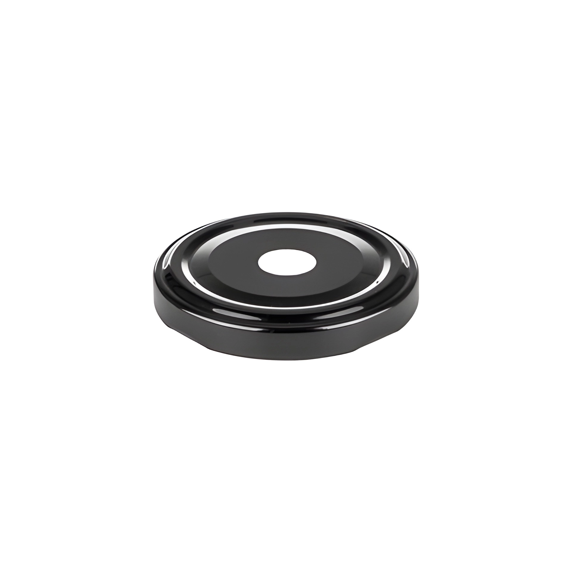 TO 58 Trinkhalmdeckel schwarz, Loch Ø 13 mm