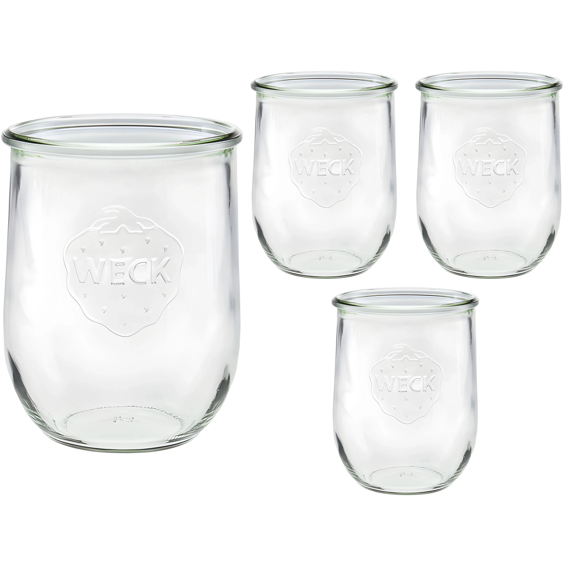 WECK Culinare Tulpenglas 950 ml, 4er Karton