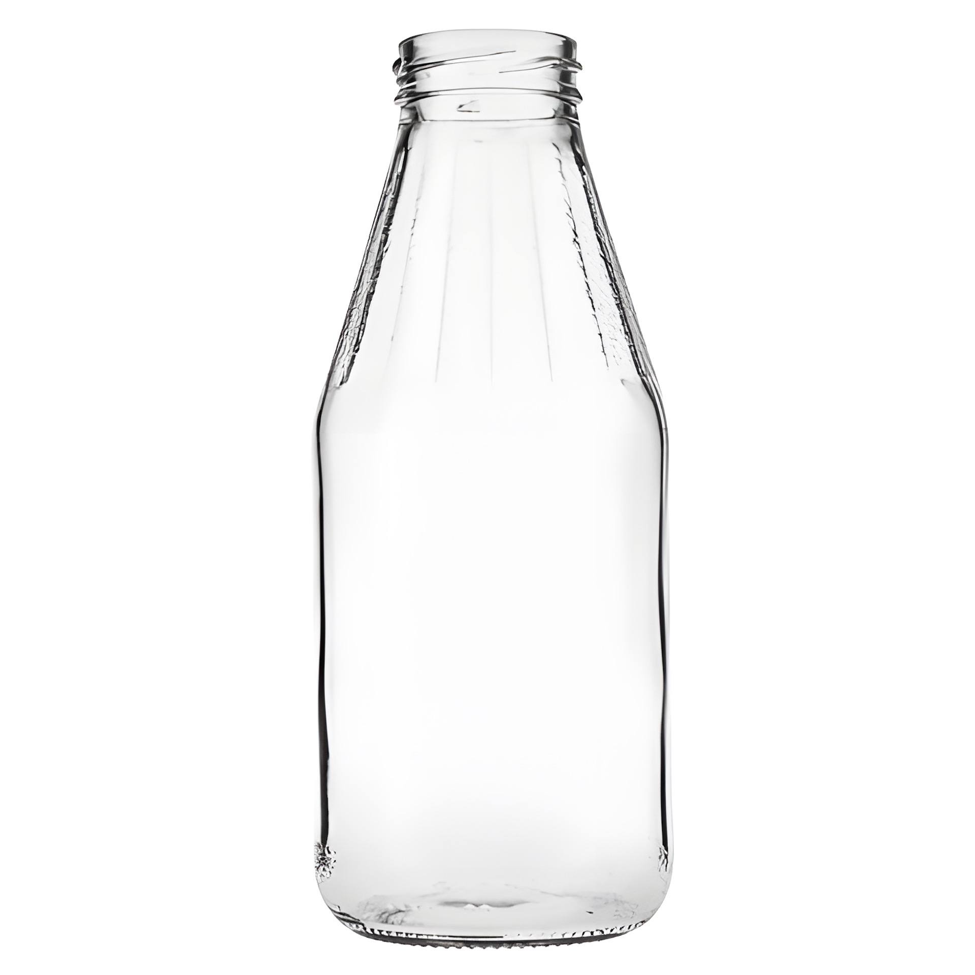 Weithalsflasche  500 ml mit Facetten Typ A