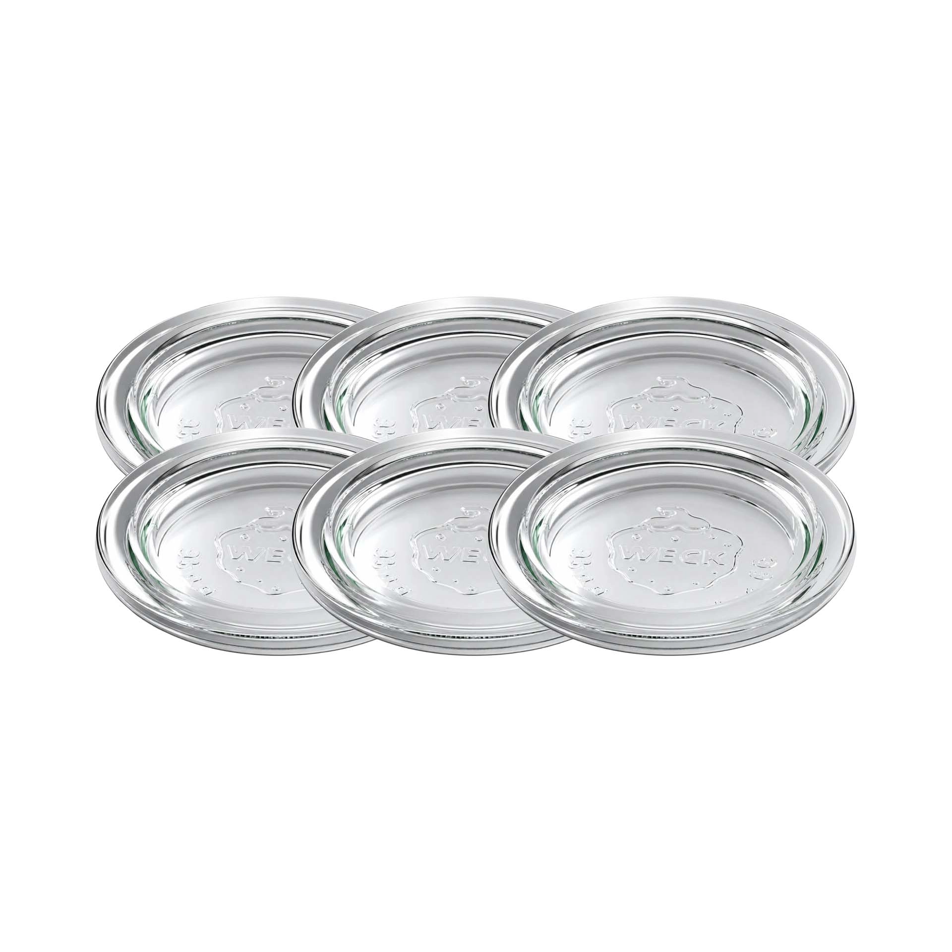 WECK Culinare Glasdeckel Ø 60 mm, 6 Stück