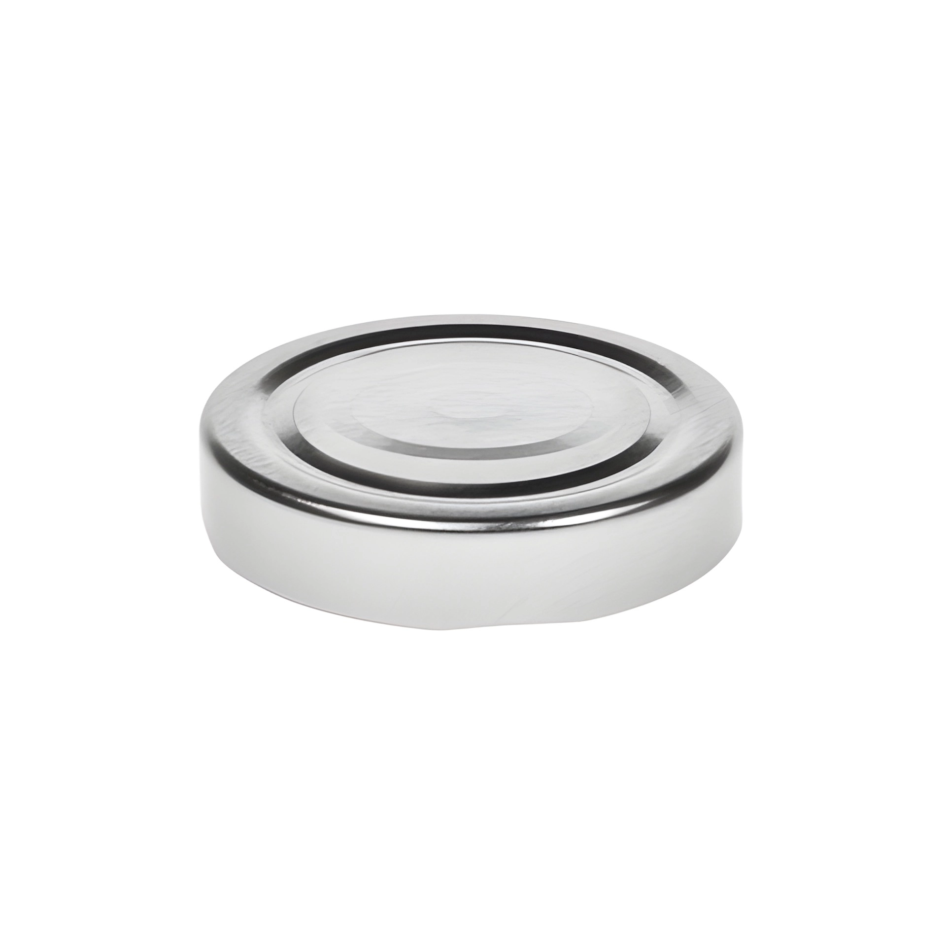 TO 66 Deep silber past. mit Button (Karton, 800 Stück)