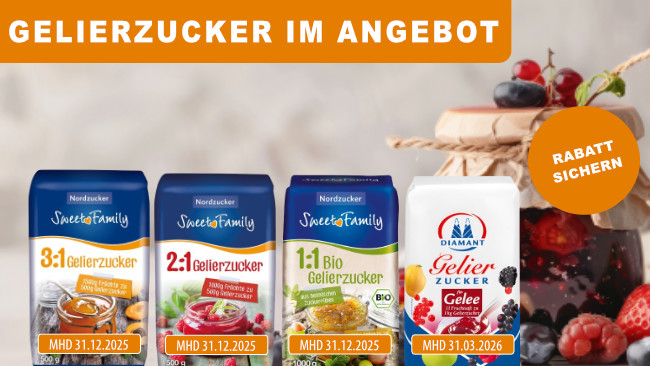 Gelierzucker reduziert