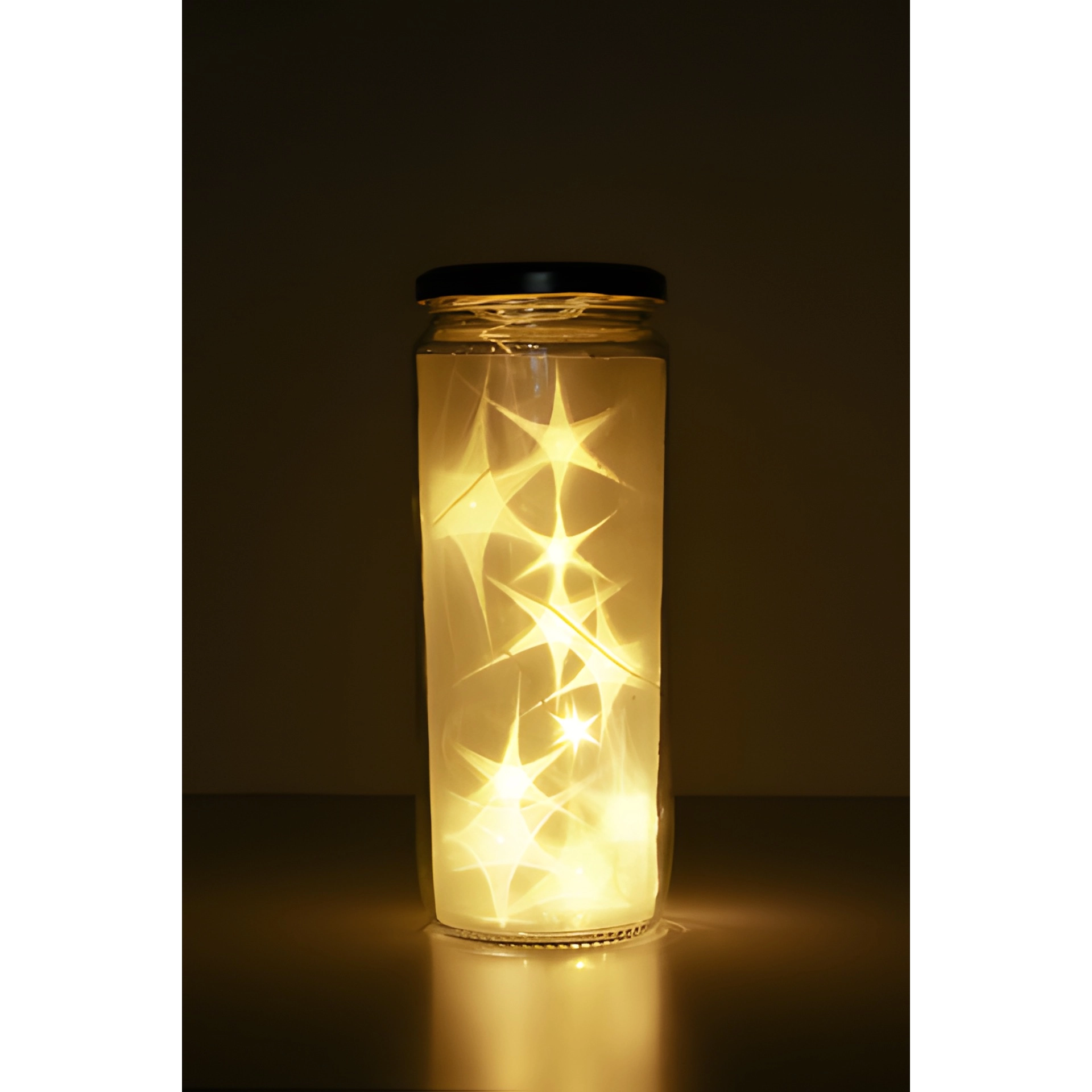 Lichterkette mit 10 LEDs weiß, Minibatteriefach