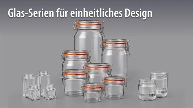 Glas-Serien für einheitliches Design