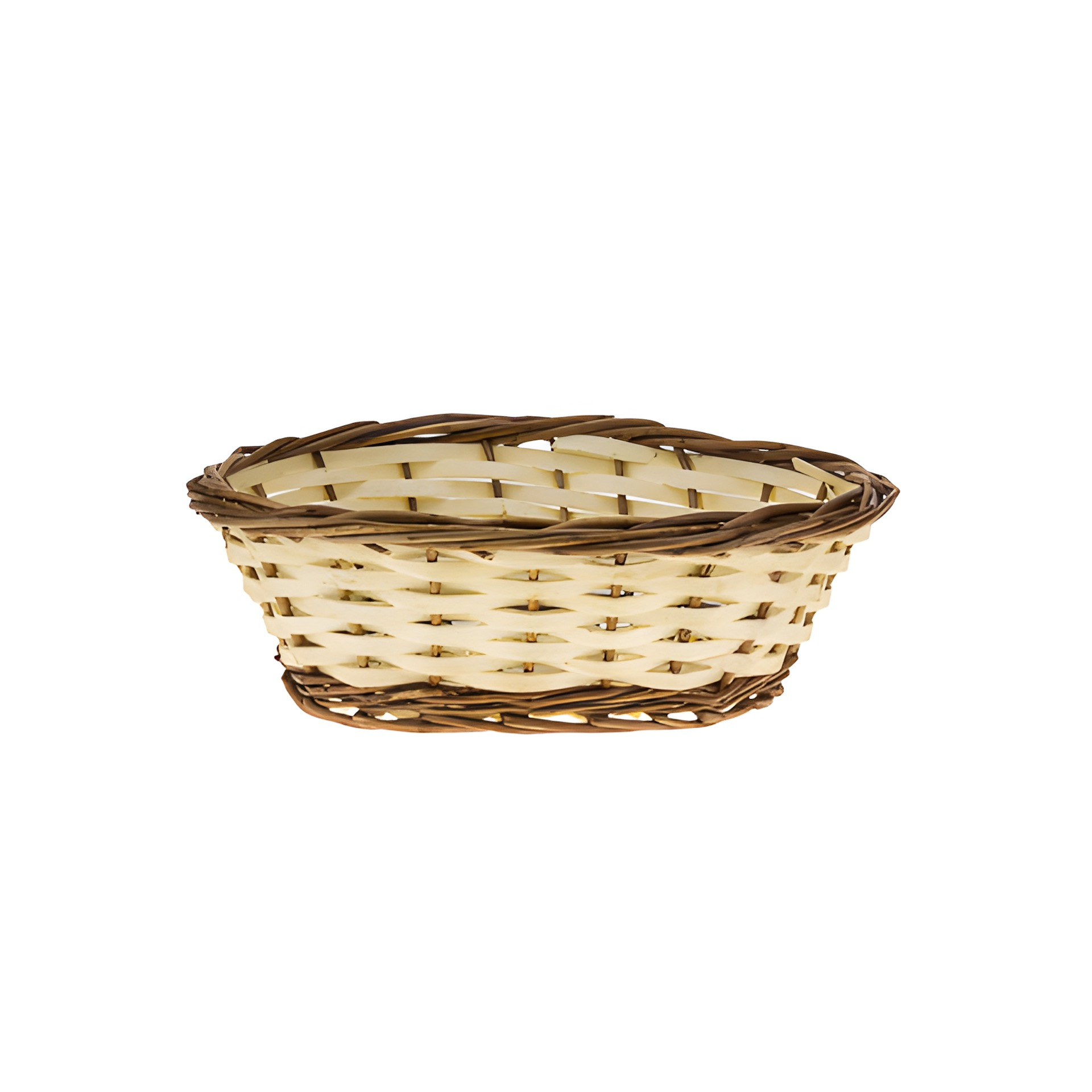Korbschale 24 x 19 x 7 cm zweifarbig